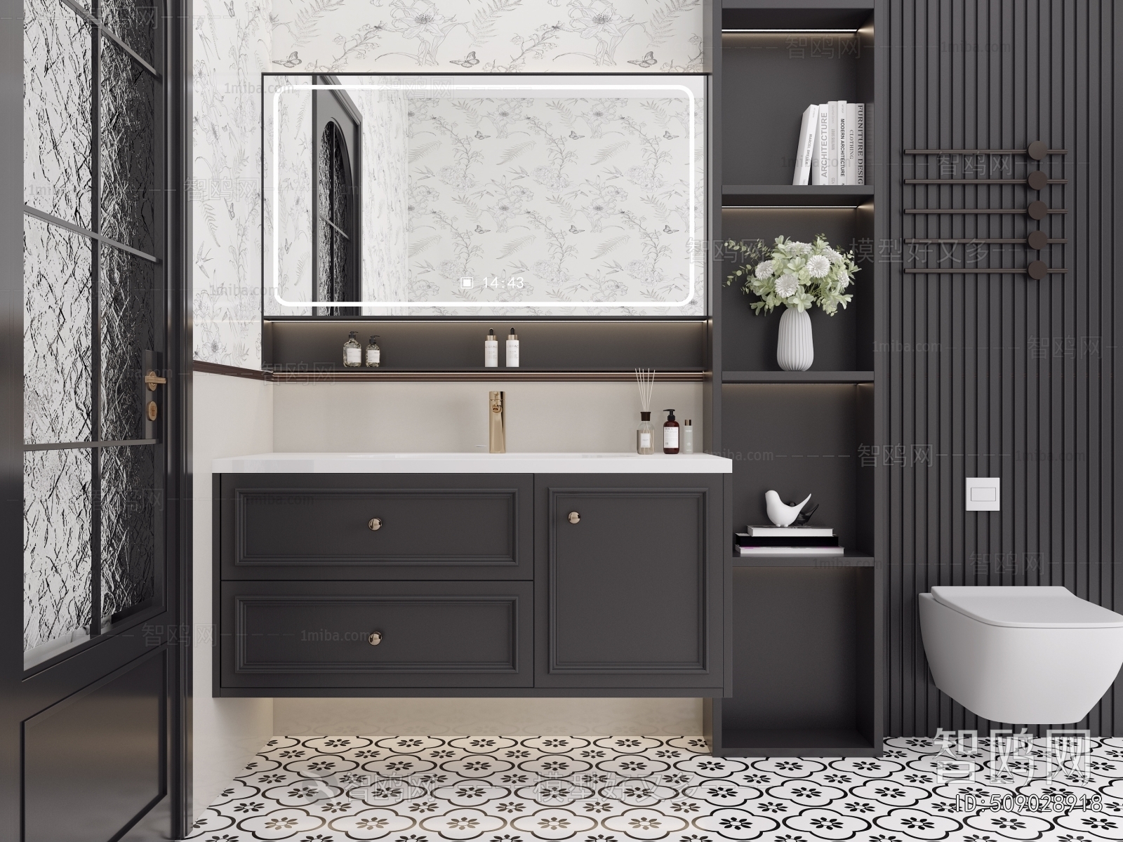 French Style Bathroom Cabinet