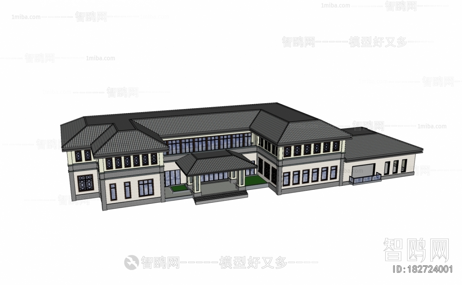 New Chinese Style Architecture Of Artistic Style