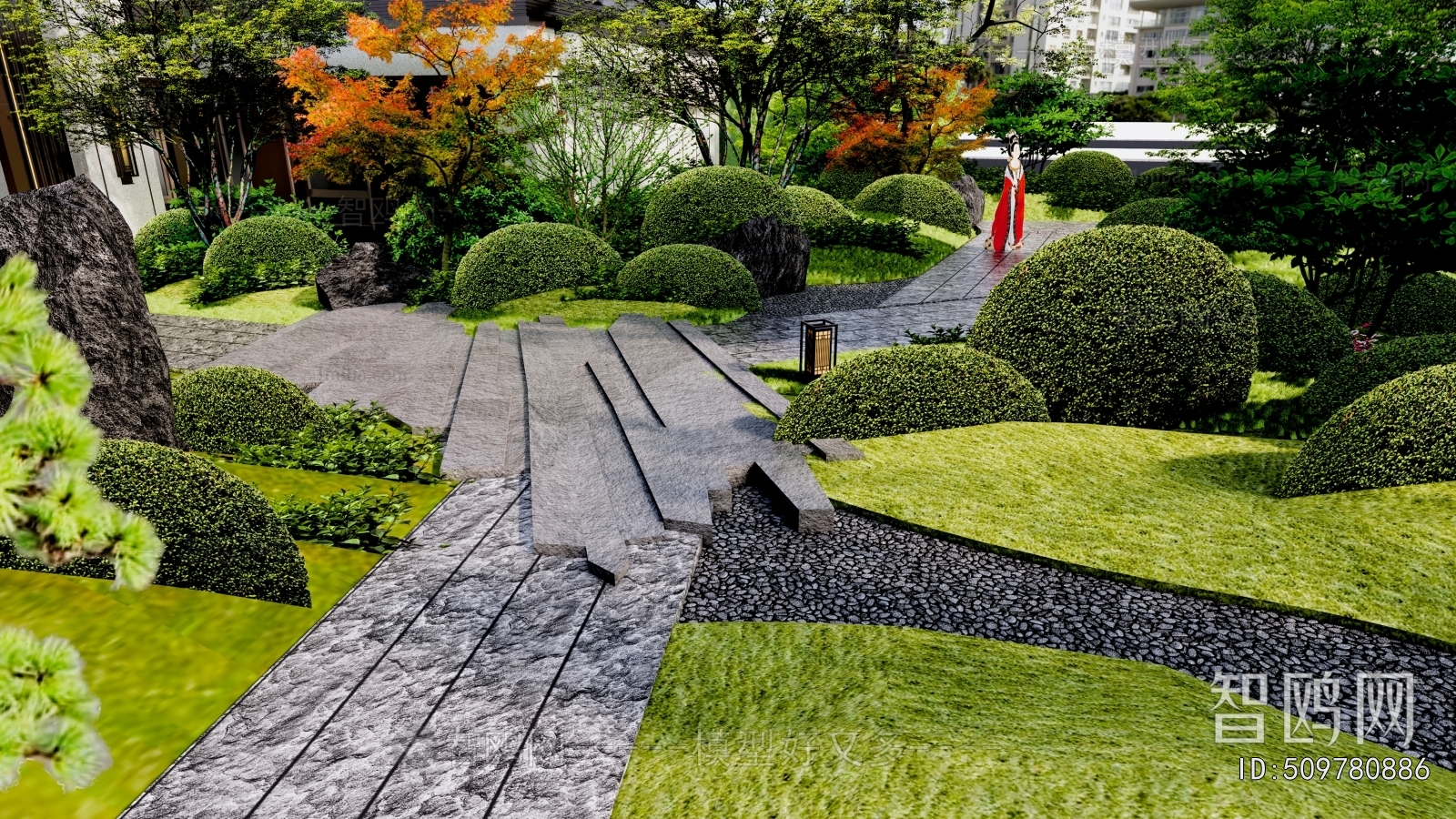 New Chinese Style Courtyard/landscape