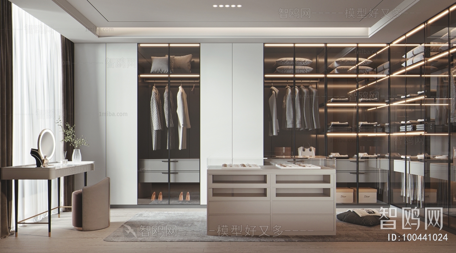 Modern Clothes Storage Area