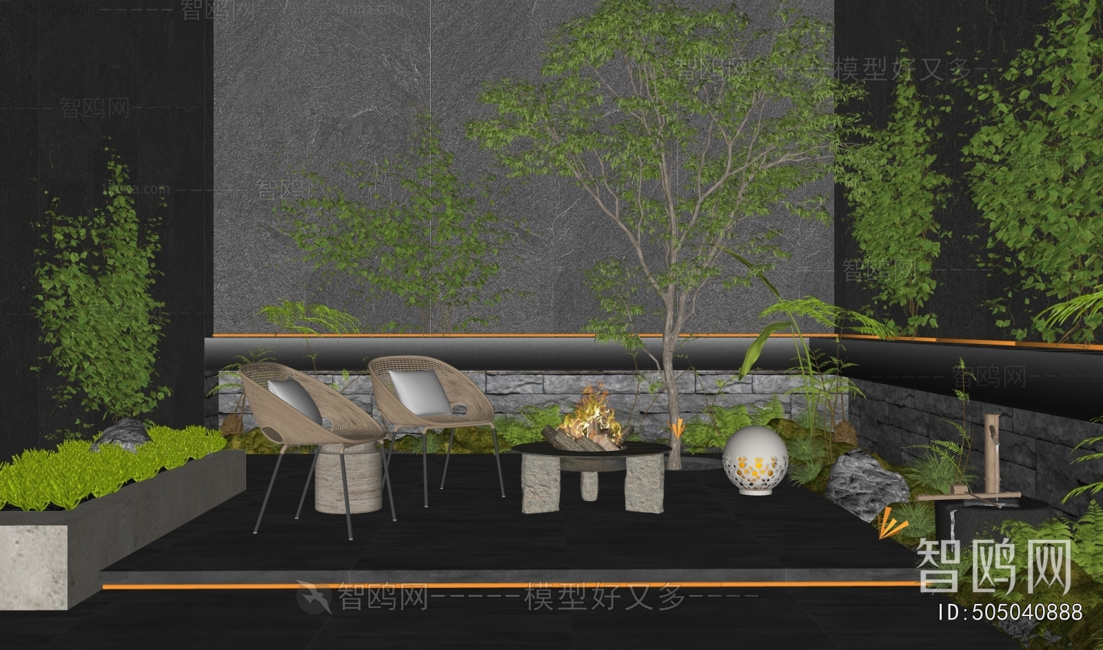 New Chinese Style Courtyard/landscape