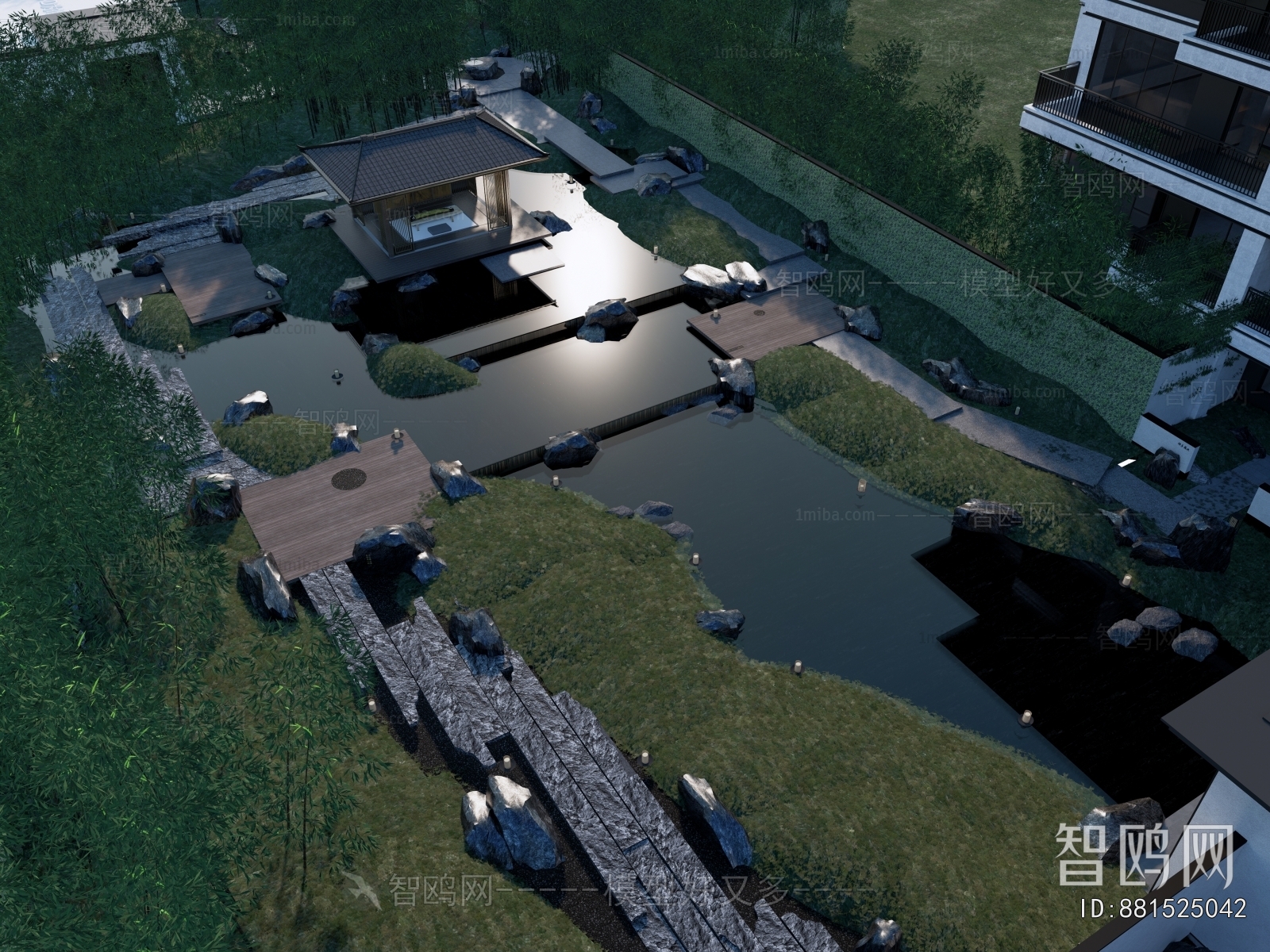 Chinese Style Architectural Bird's-eye View Planning