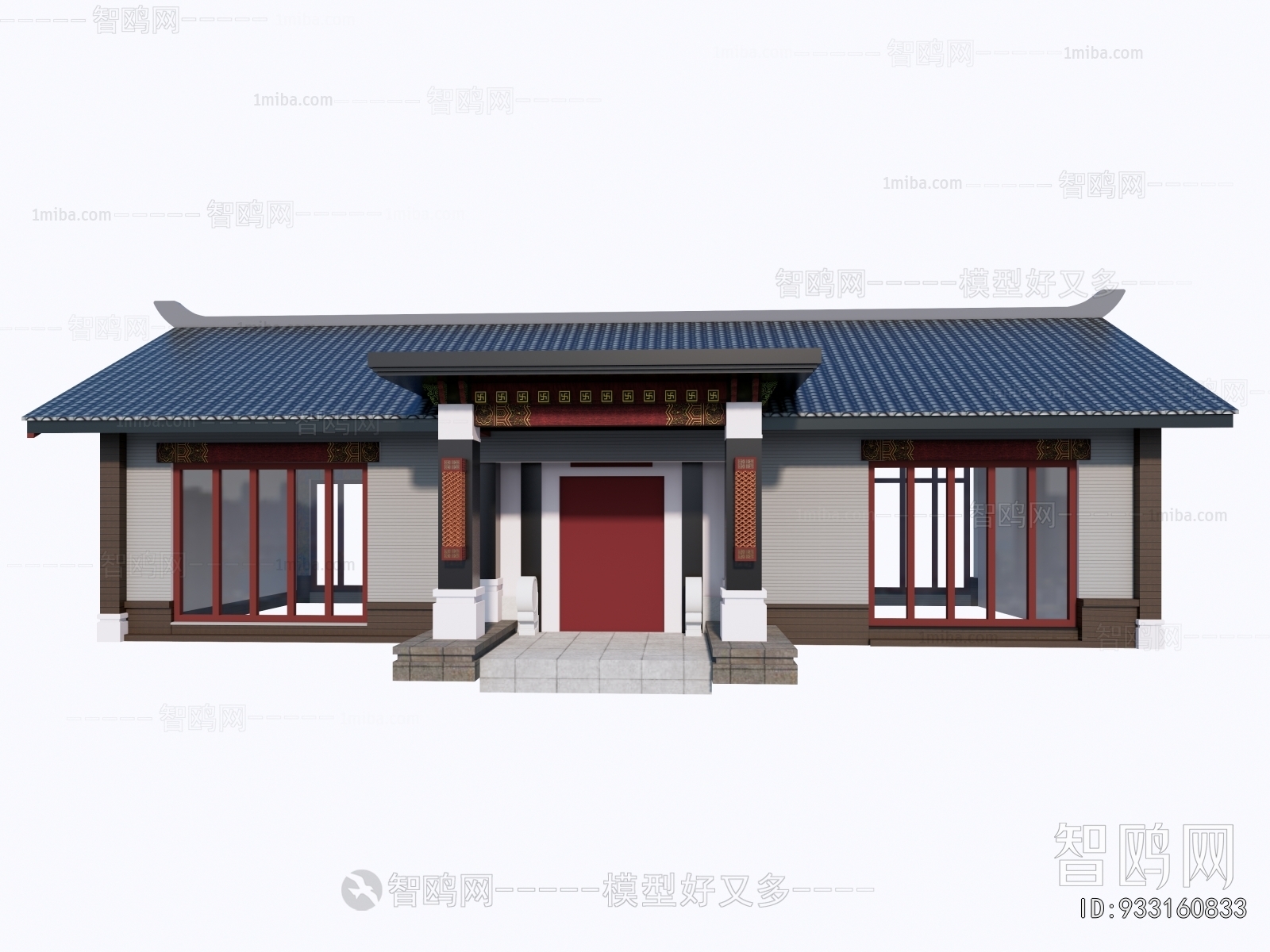 New Chinese Style Architecture Of Artistic Style
