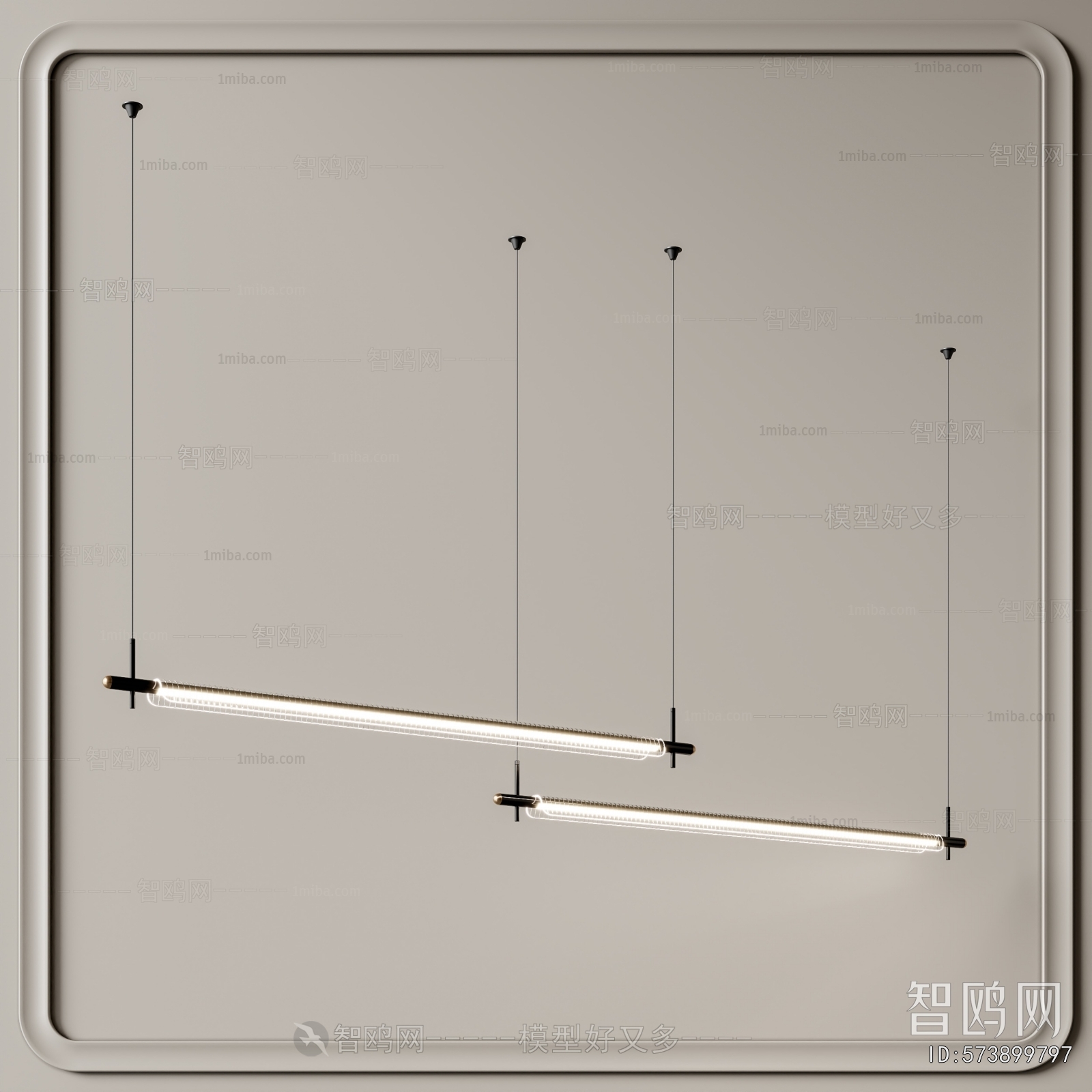 Modern Long Chandelier