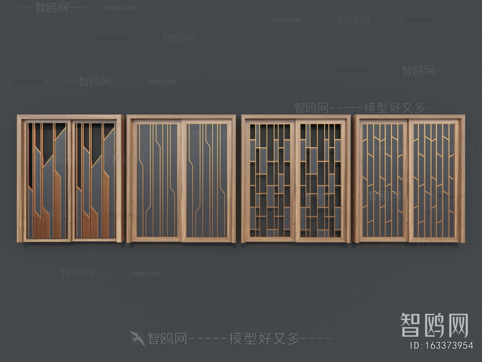 New Chinese Style Sliding Door