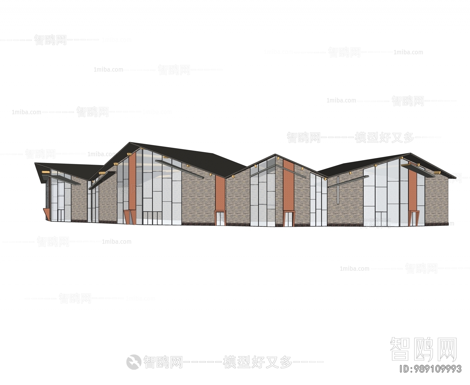 New Chinese Style Architecture Of Artistic Style