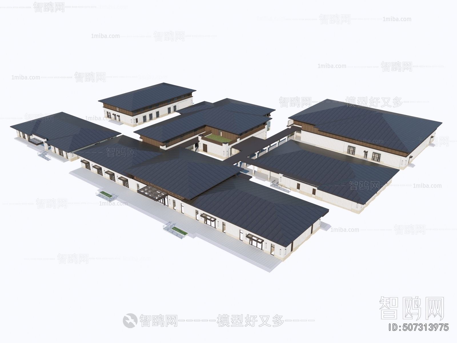 New Chinese Style Architecture Of Artistic Style