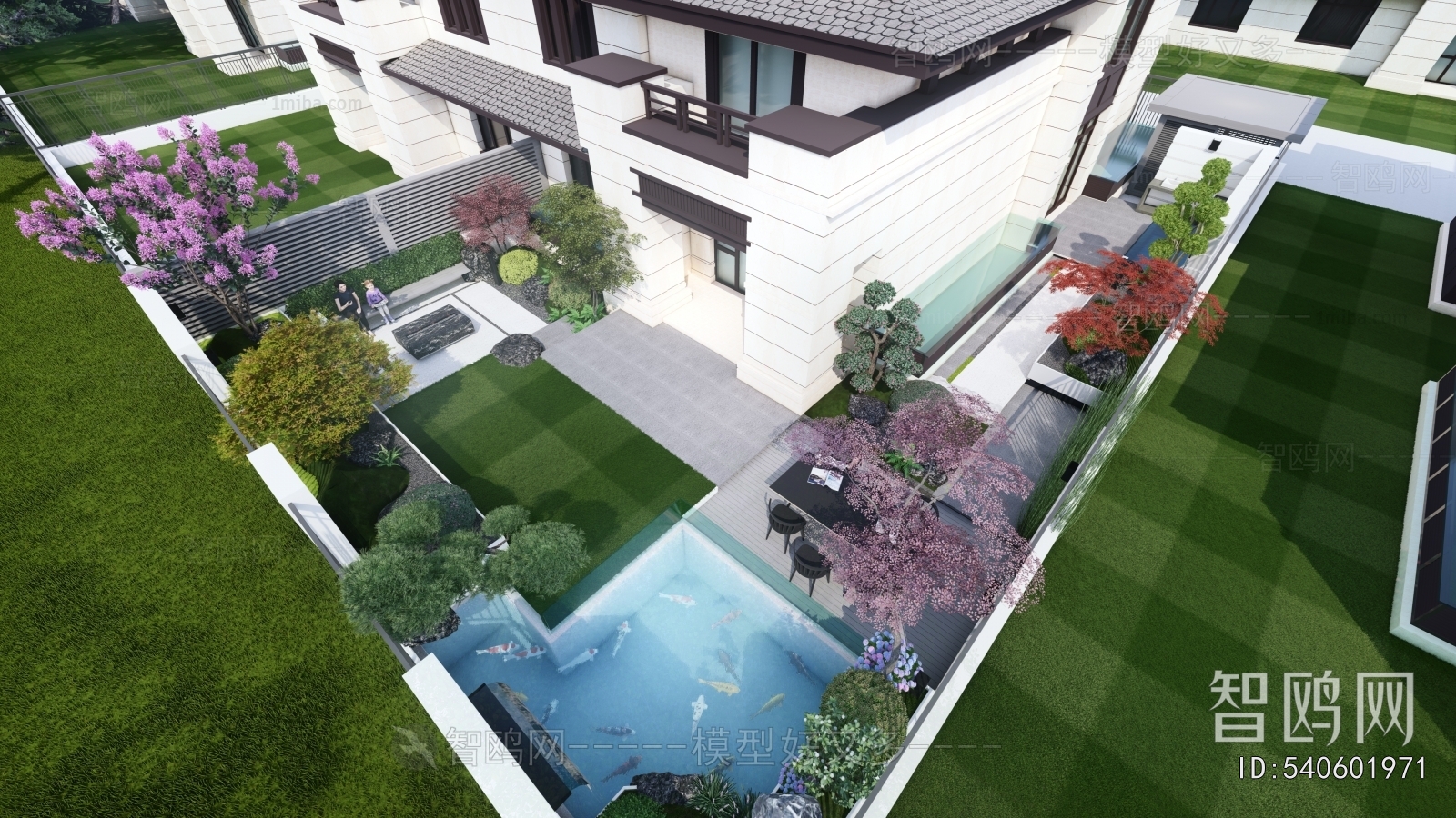 Modern Courtyard/landscape