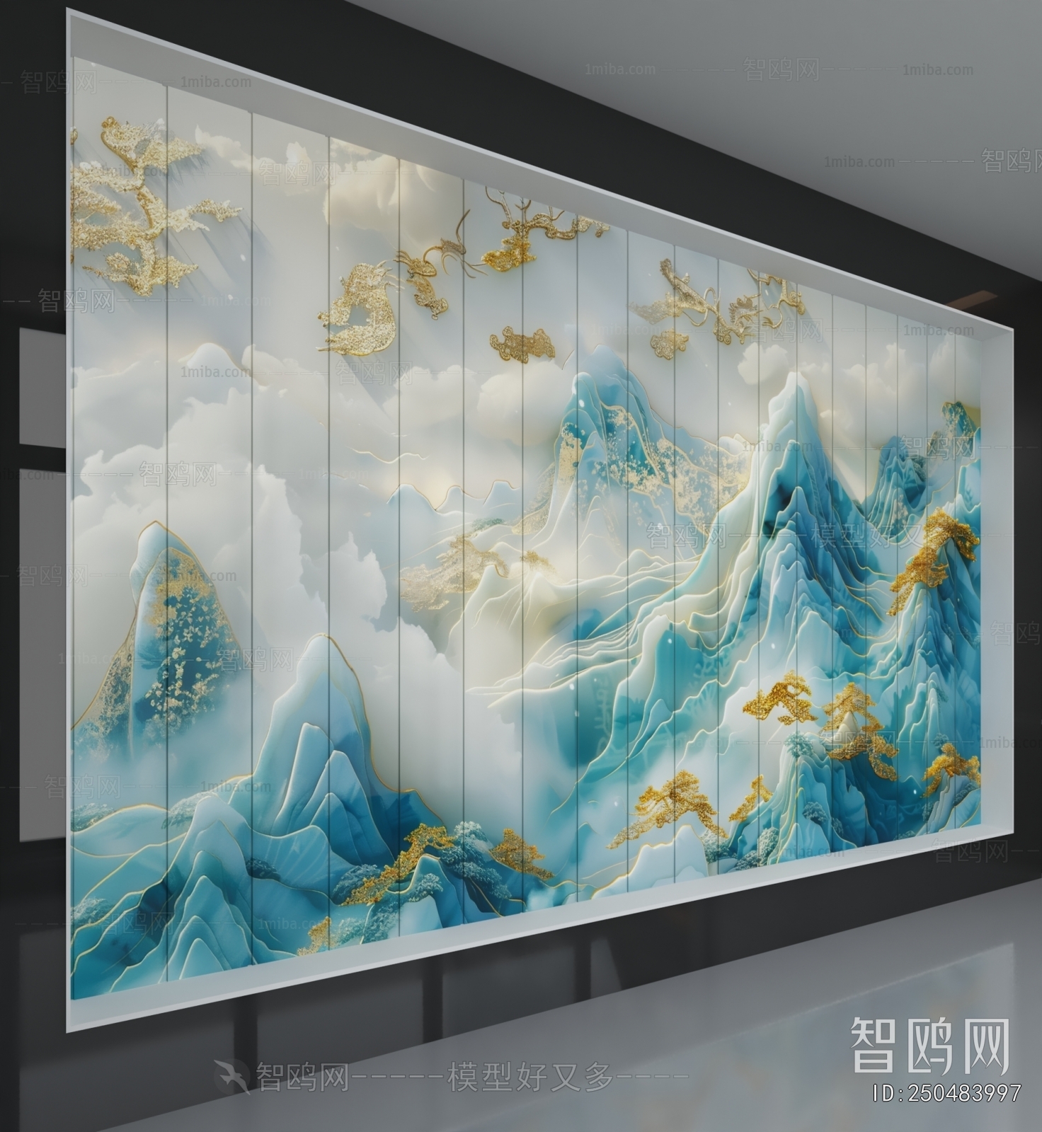 New Chinese Style TV Wall