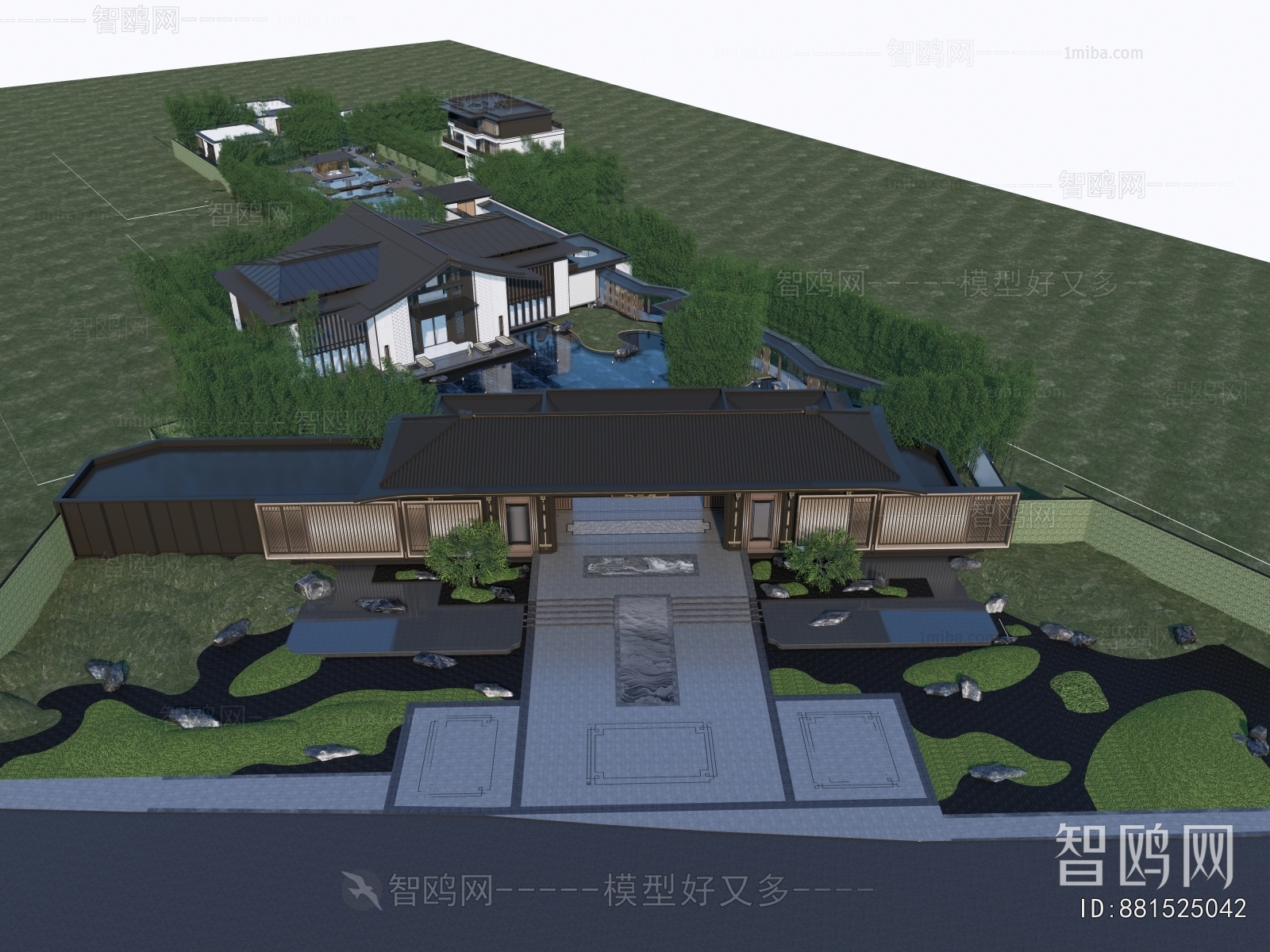 Chinese Style Architectural Bird's-eye View Planning