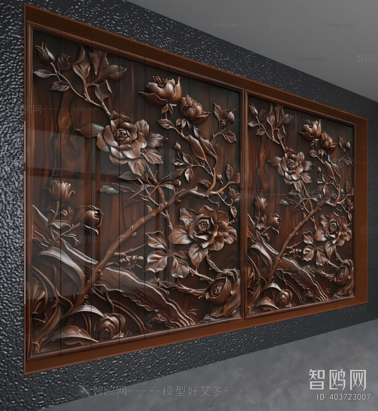 New Chinese Style TV Wall
