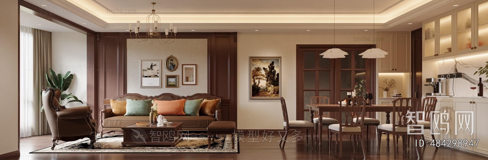 American Style A Living Room