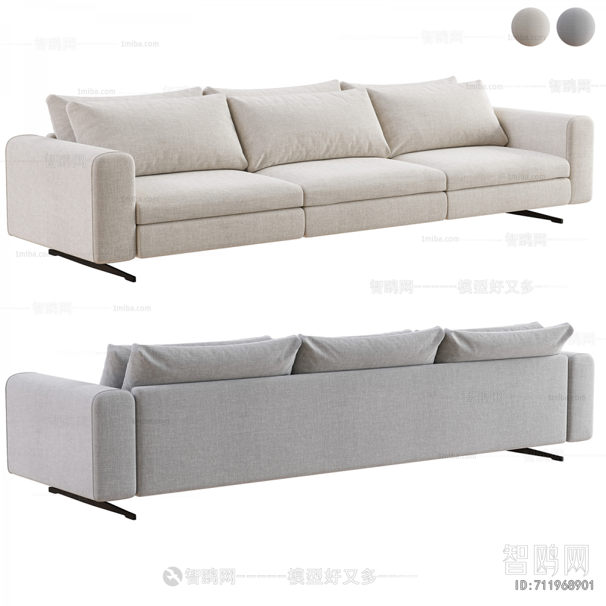 Modern Three-seat Sofa