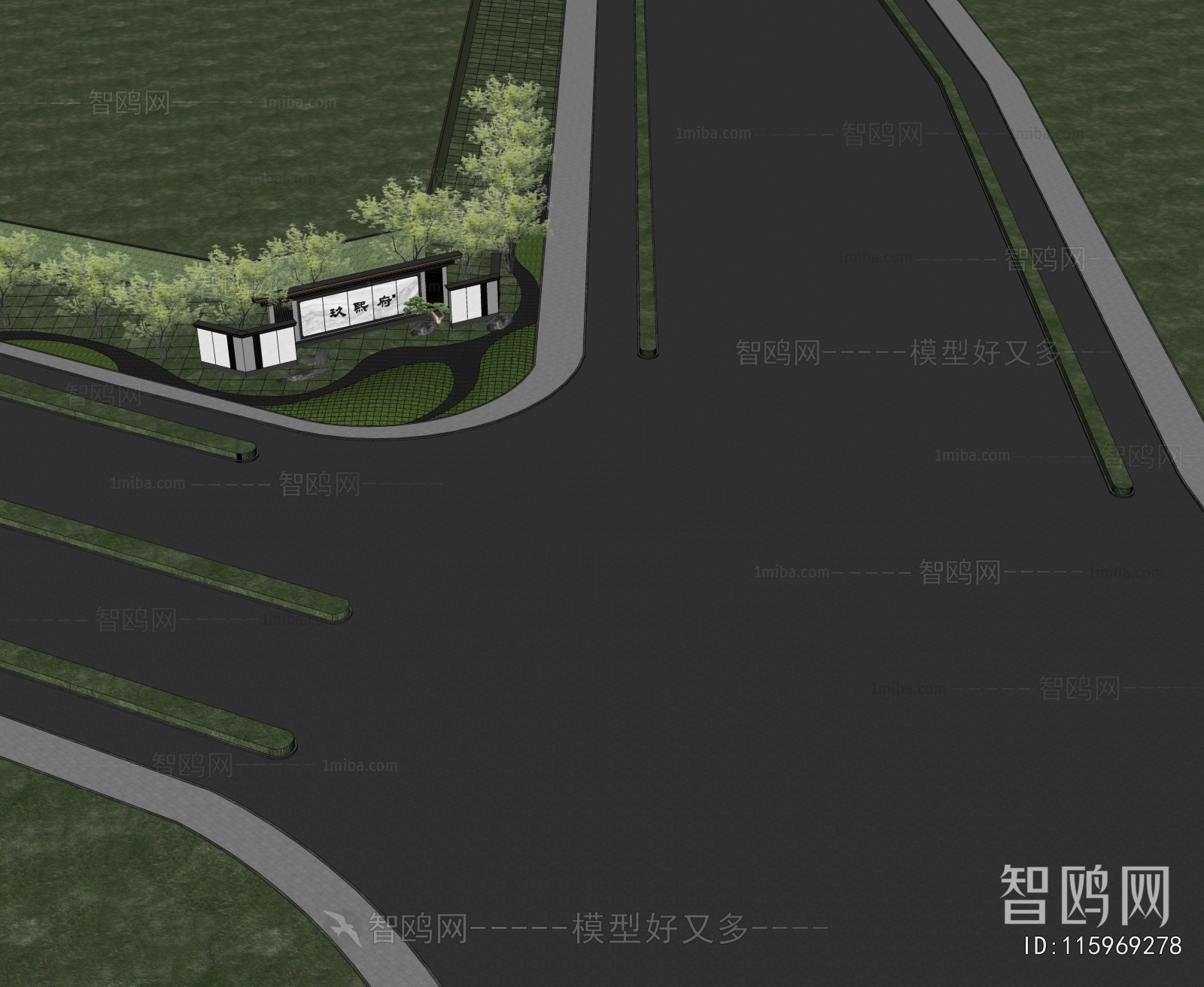 New Chinese Style Landscape Wall