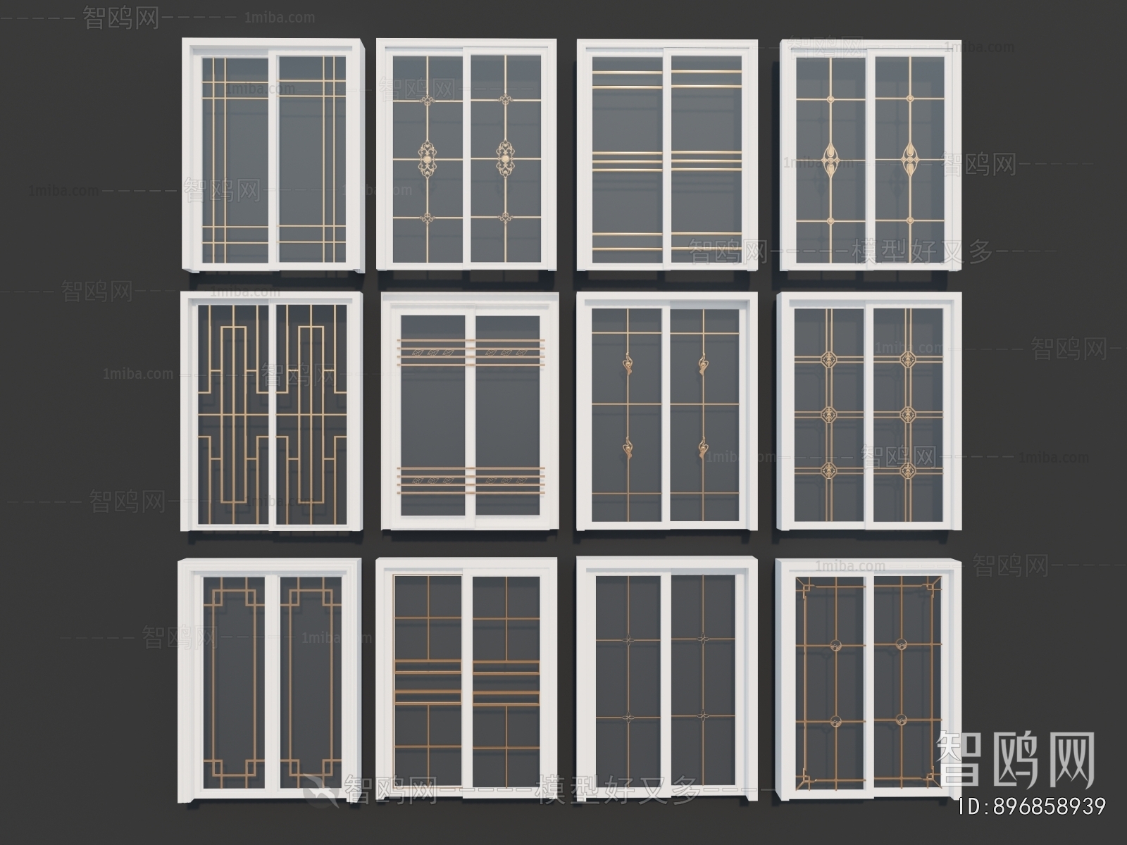 New Chinese Style Sliding Door