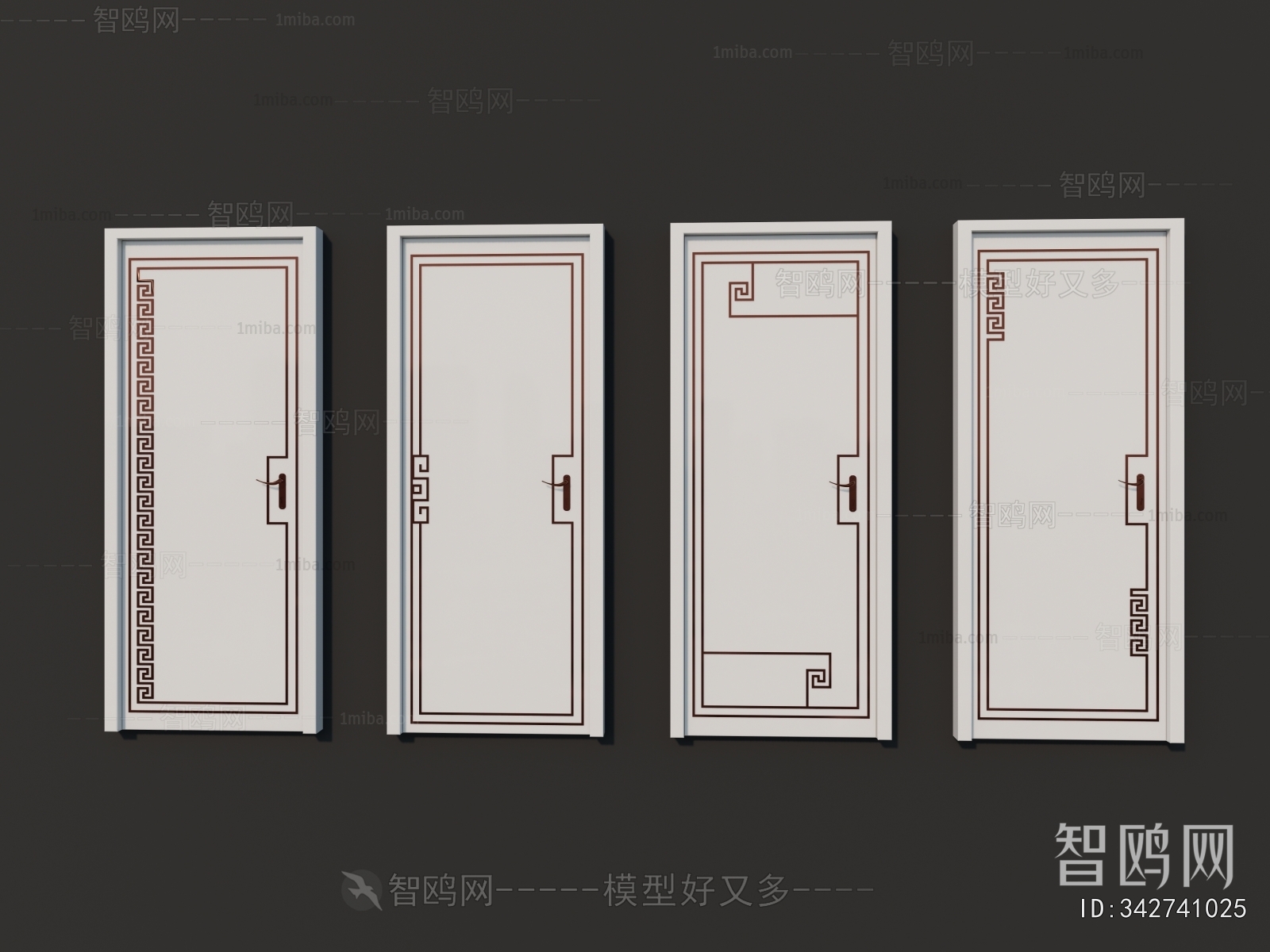 New Chinese Style Single Door