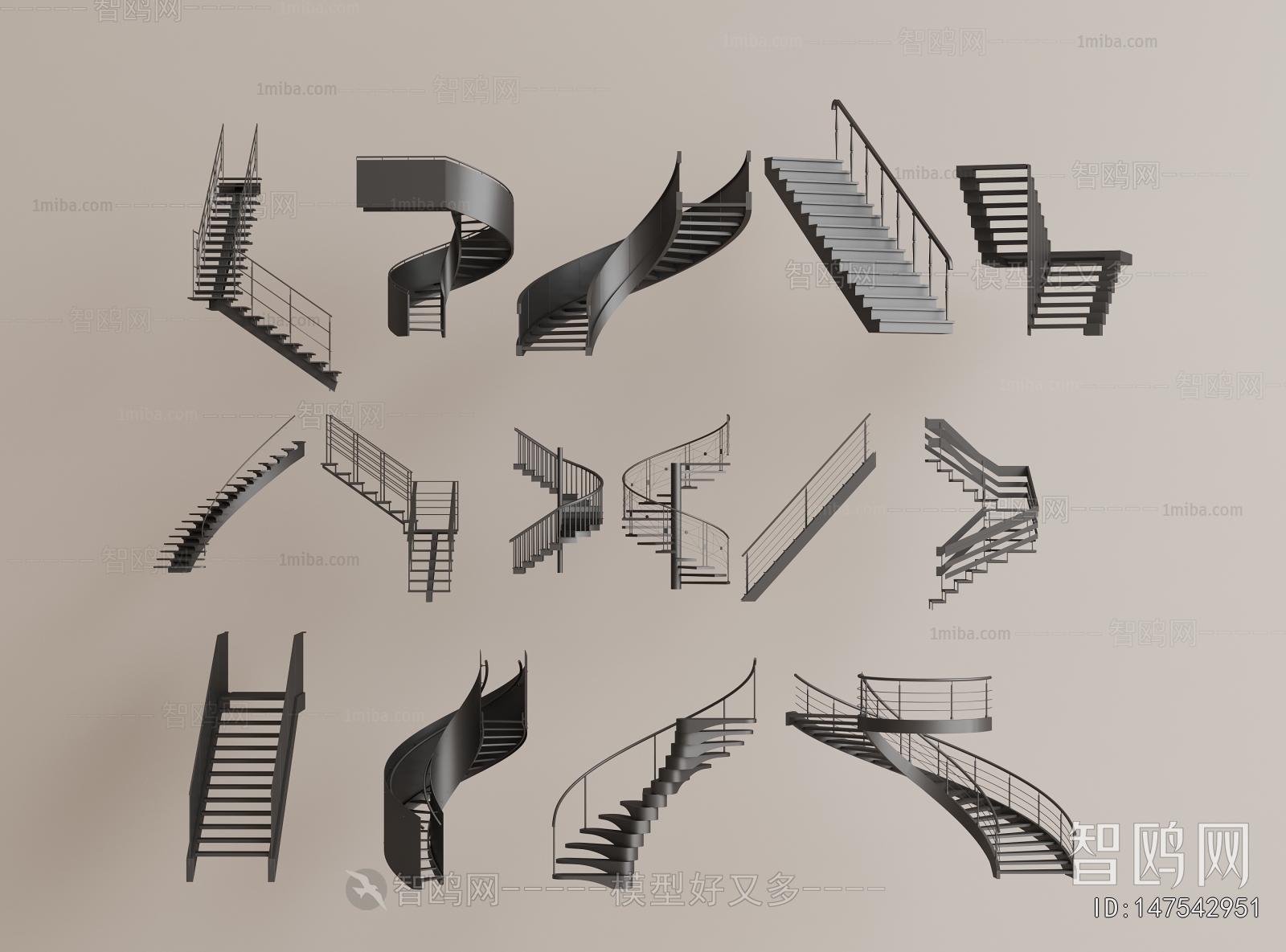 Modern Rotating Staircase