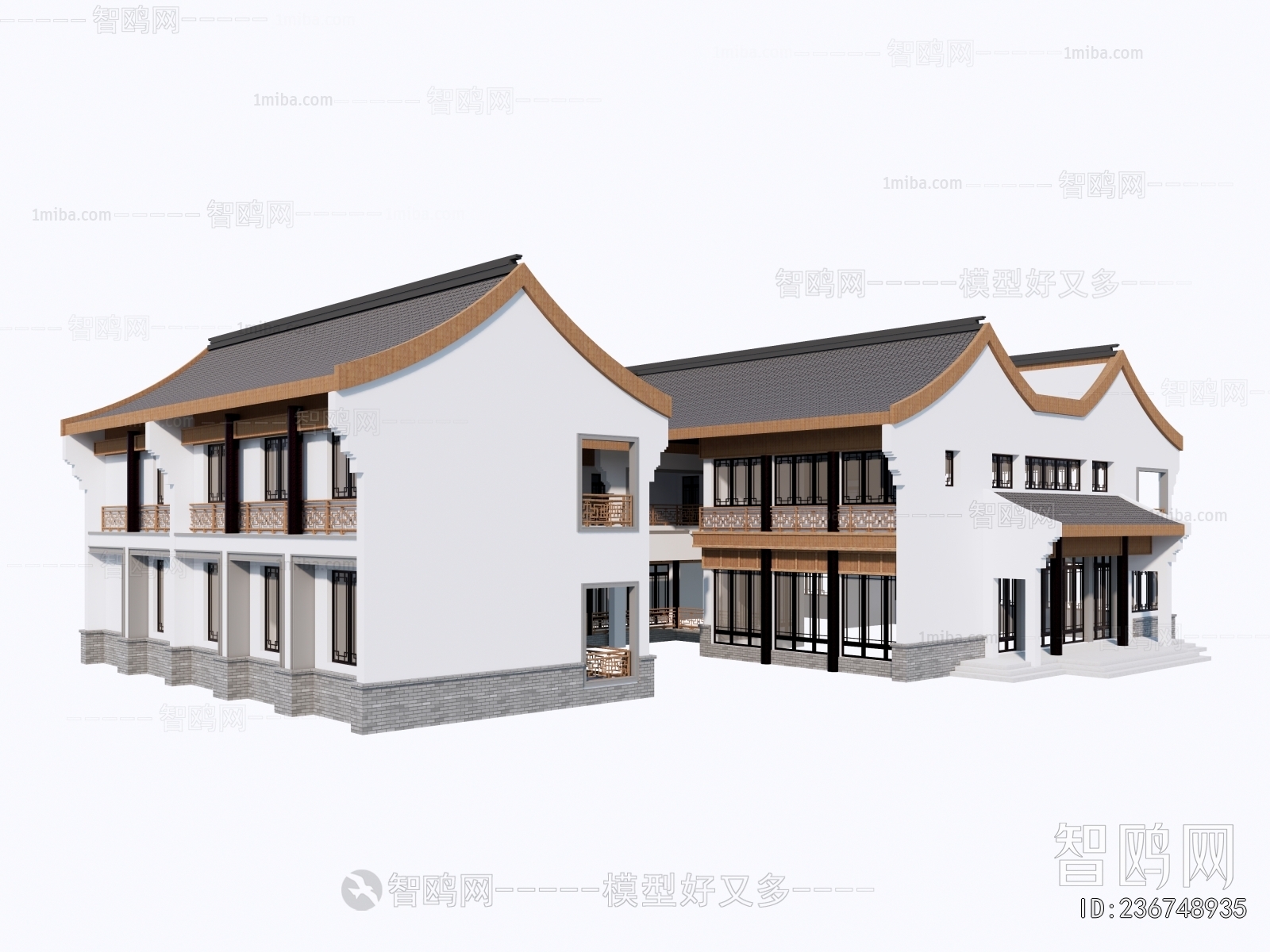 New Chinese Style Architecture Of Artistic Style