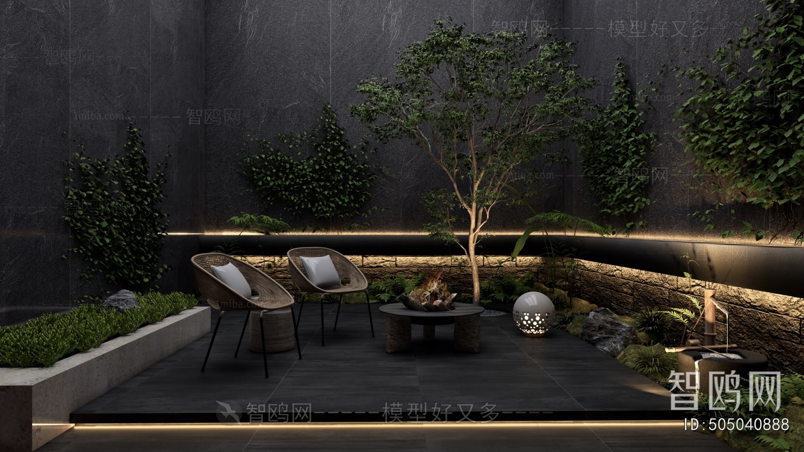 New Chinese Style Courtyard/landscape