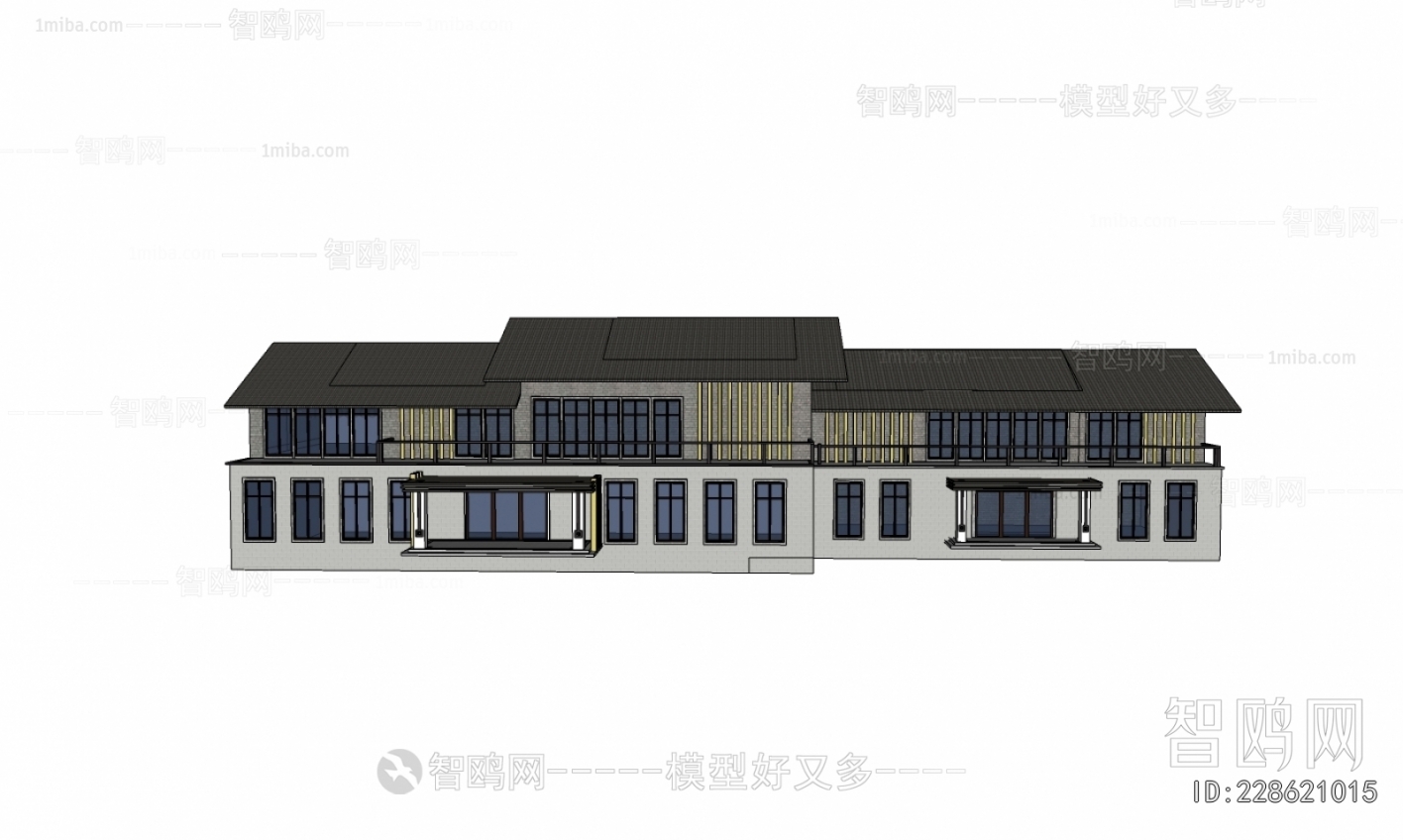 New Chinese Style Architecture Of Artistic Style