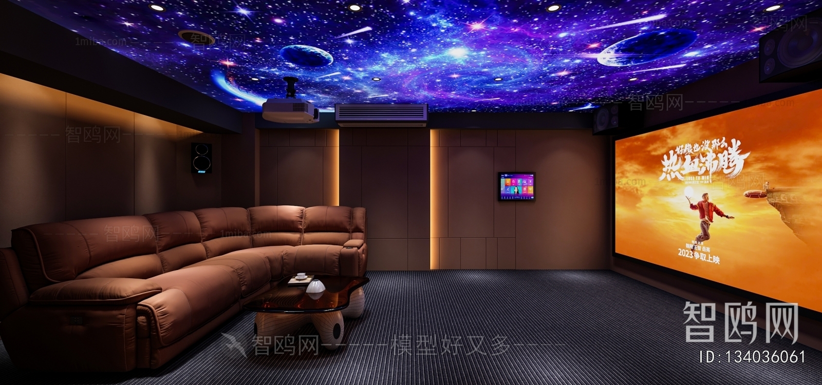 Modern Audiovisual Room