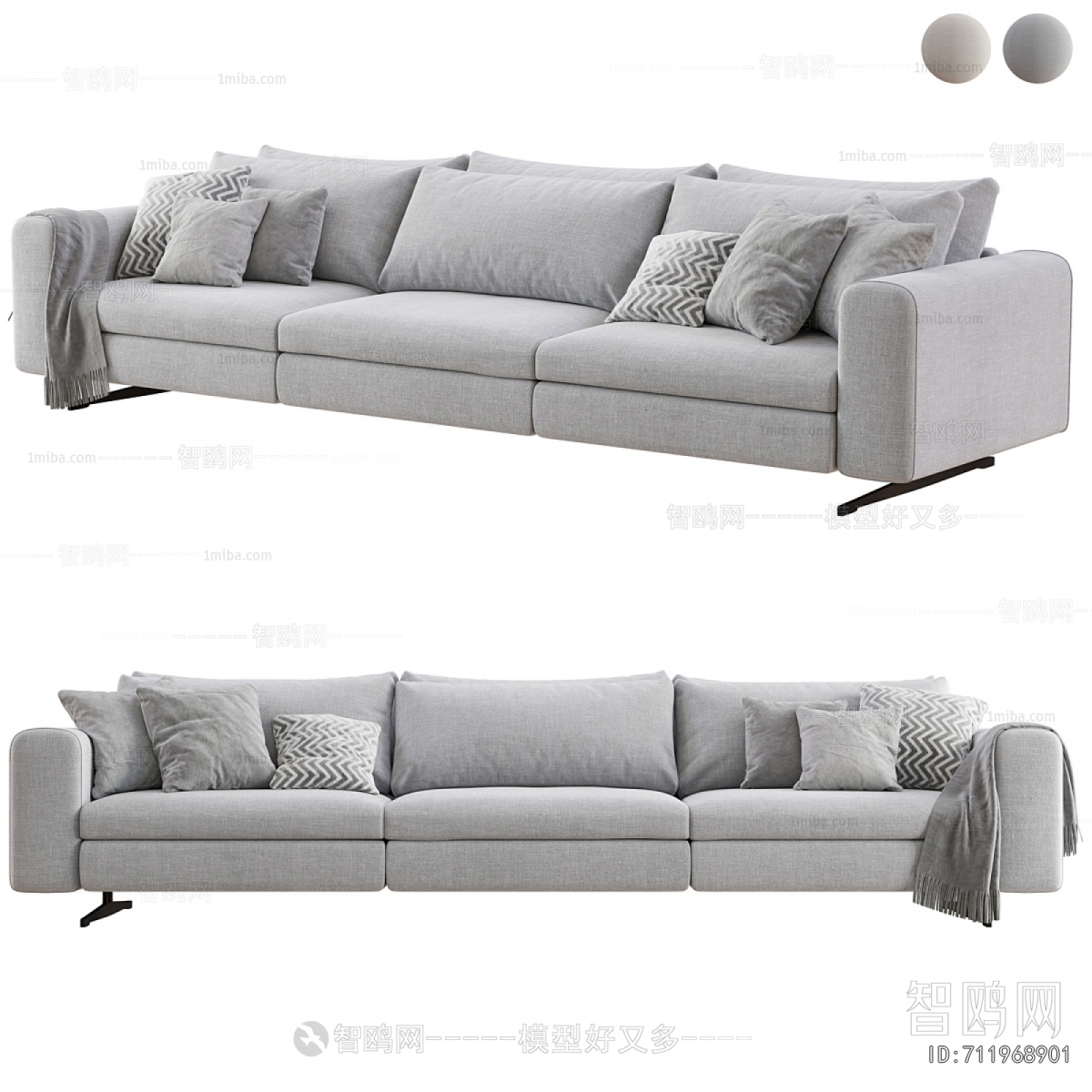 Modern Three-seat Sofa