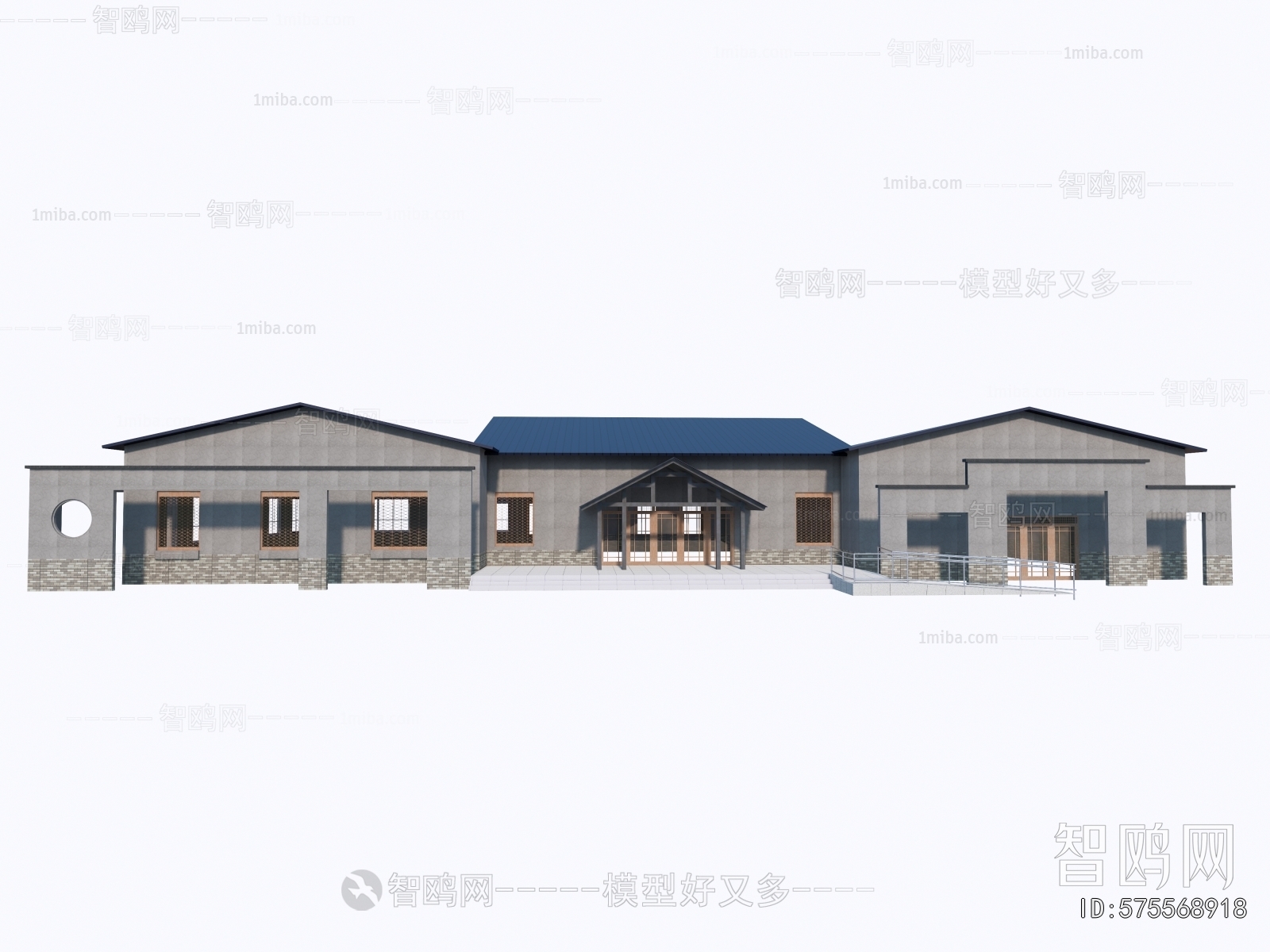 New Chinese Style Architecture Of Artistic Style