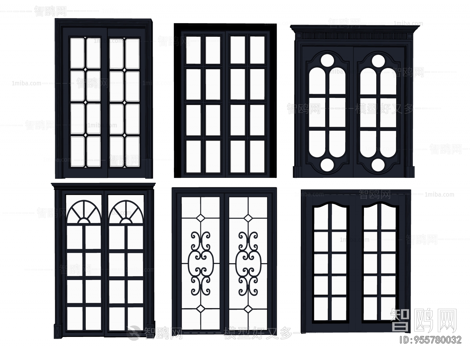 Simple European Style Sliding Door