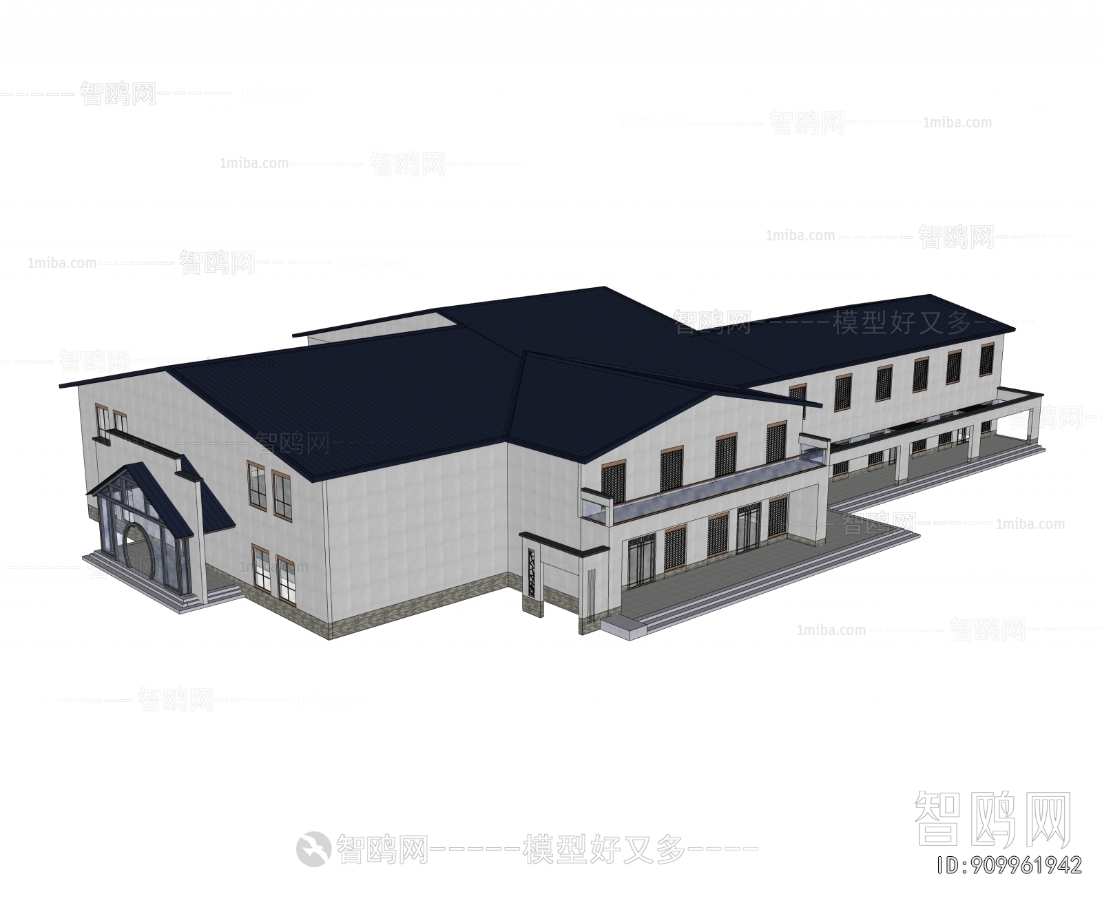 New Chinese Style Architecture Of Artistic Style