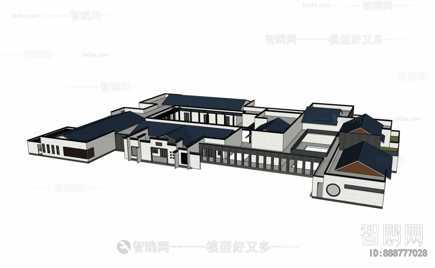 New Chinese Style Architecture Of Artistic Style