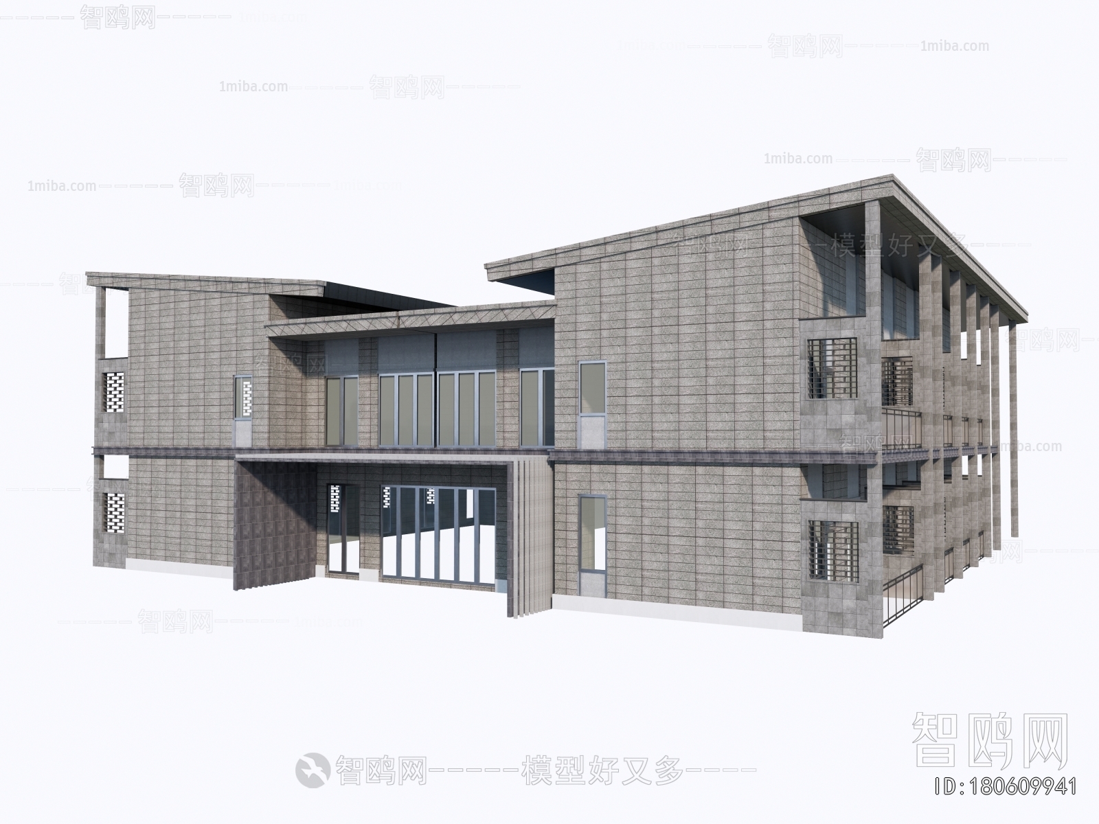 New Chinese Style Architecture Of Artistic Style