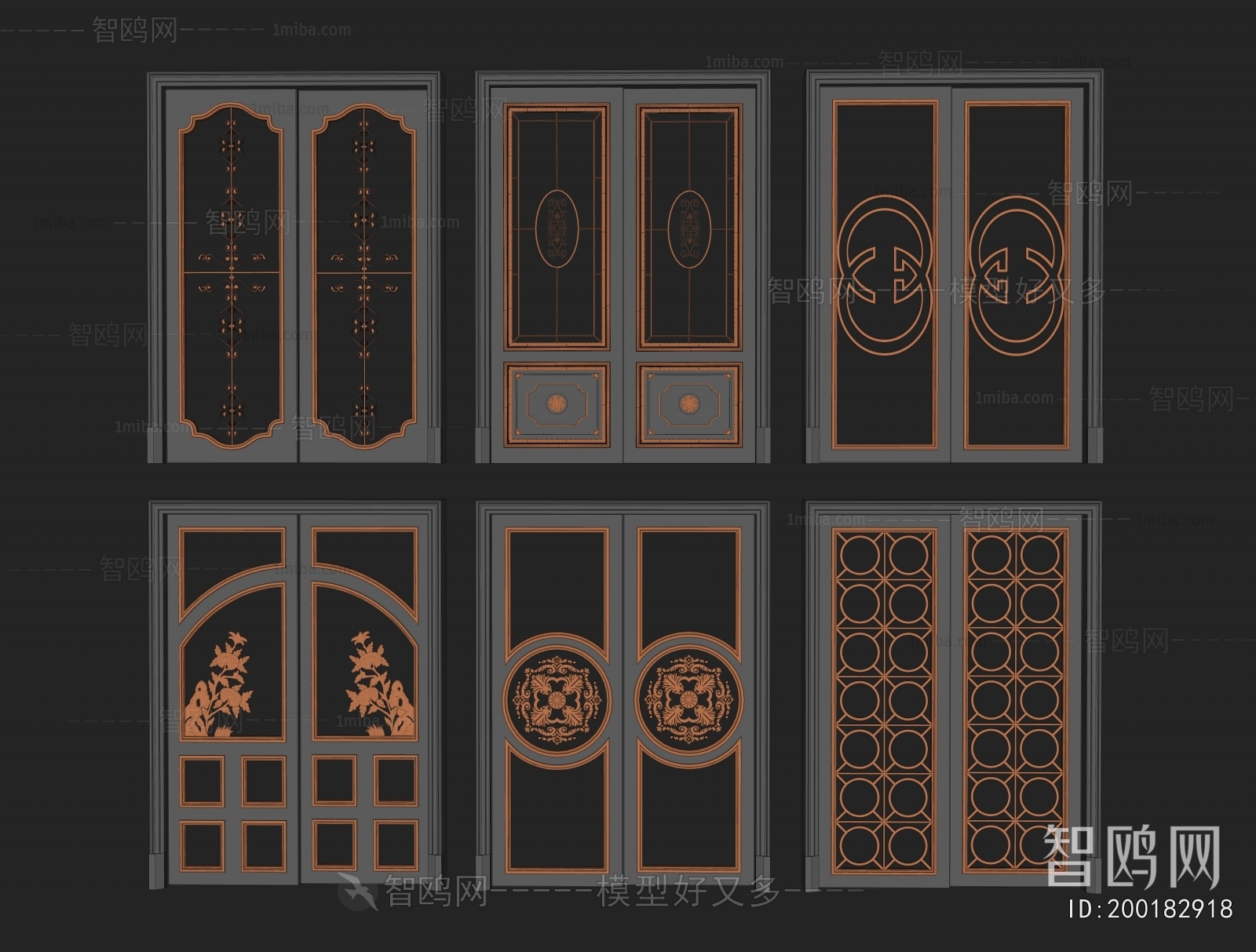 New Chinese Style Sliding Door