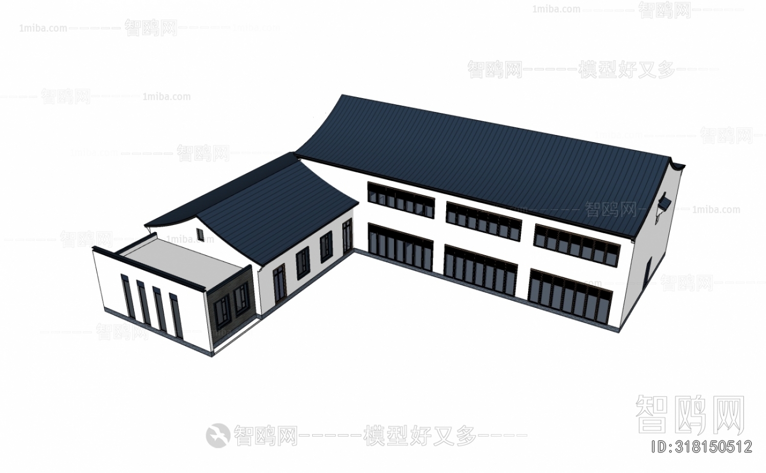 New Chinese Style Architecture Of Artistic Style