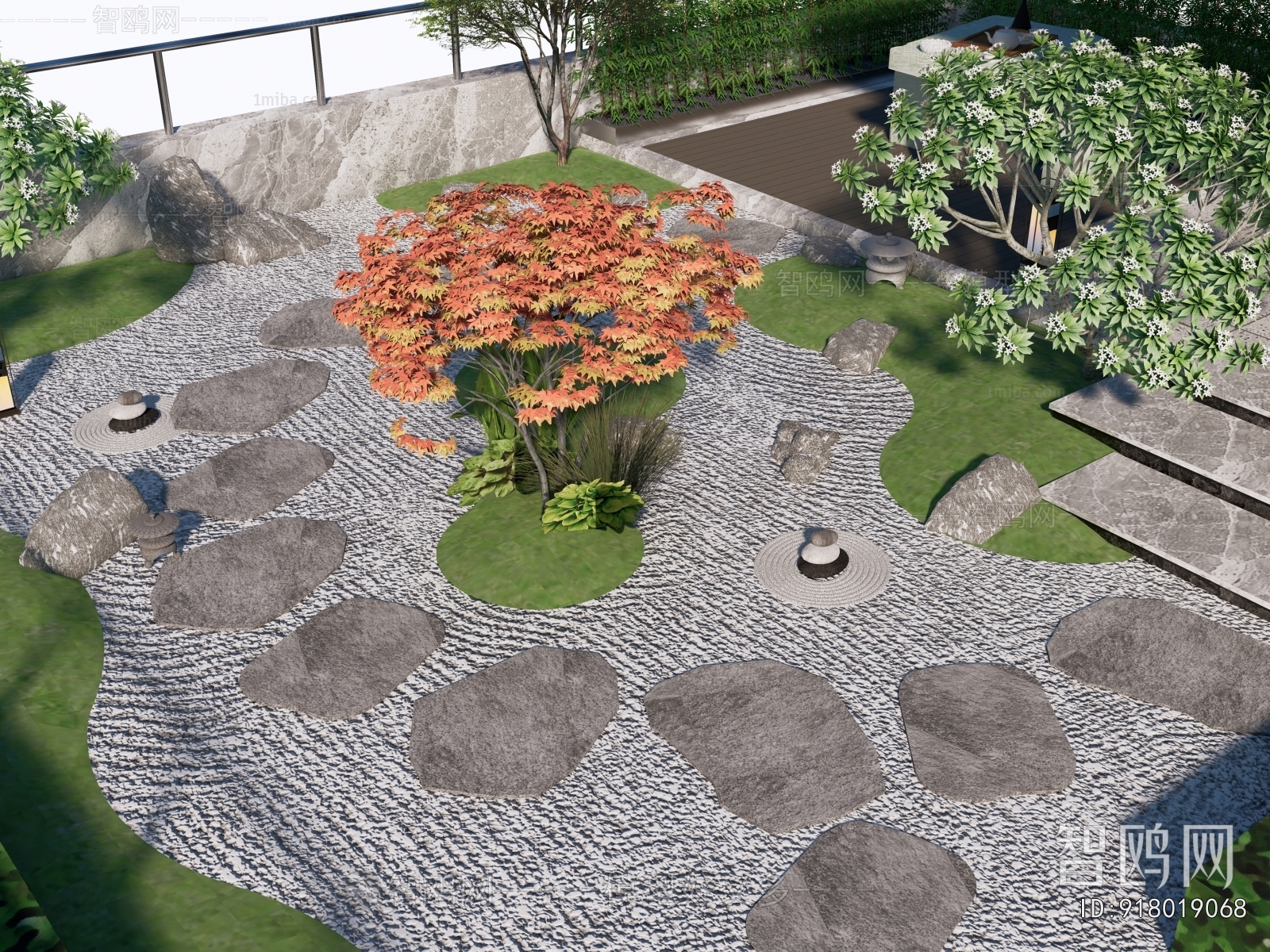 New Chinese Style Courtyard/landscape