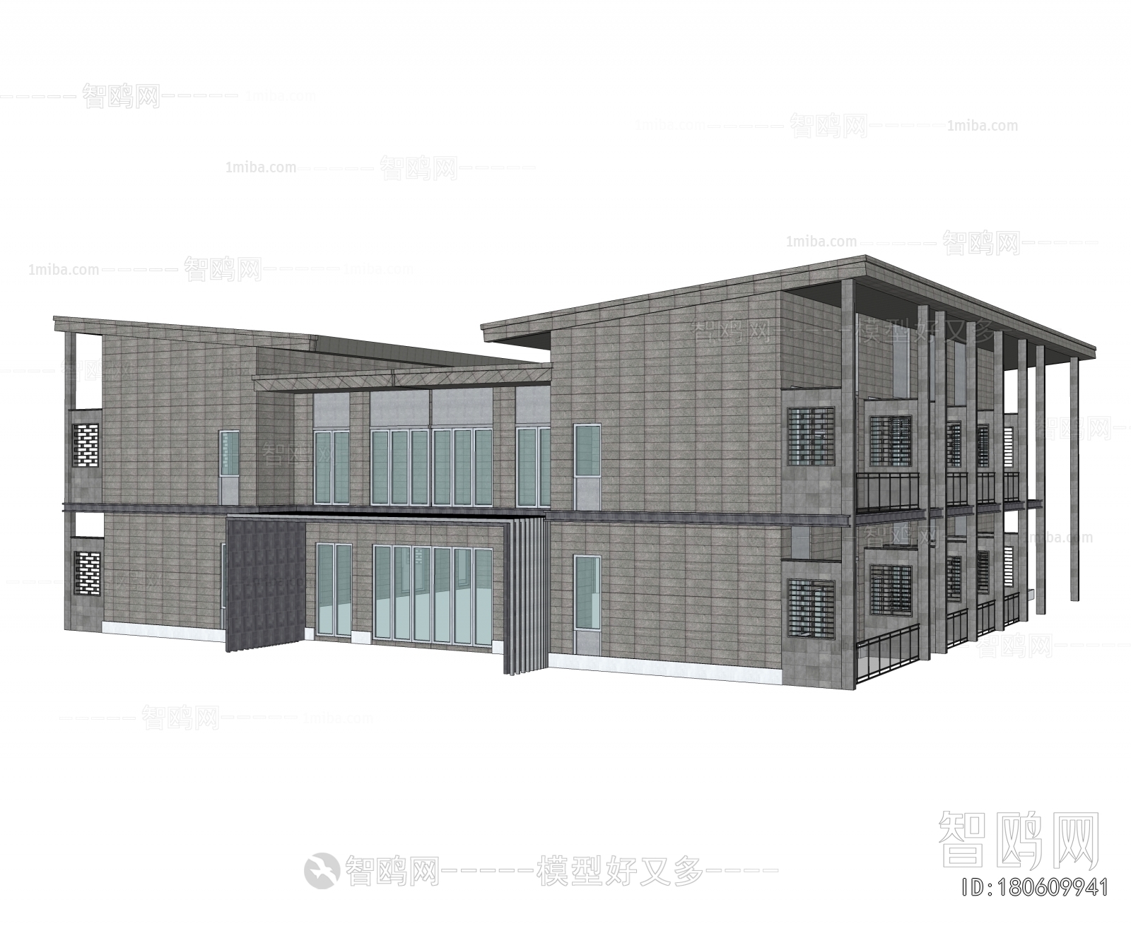 New Chinese Style Architecture Of Artistic Style