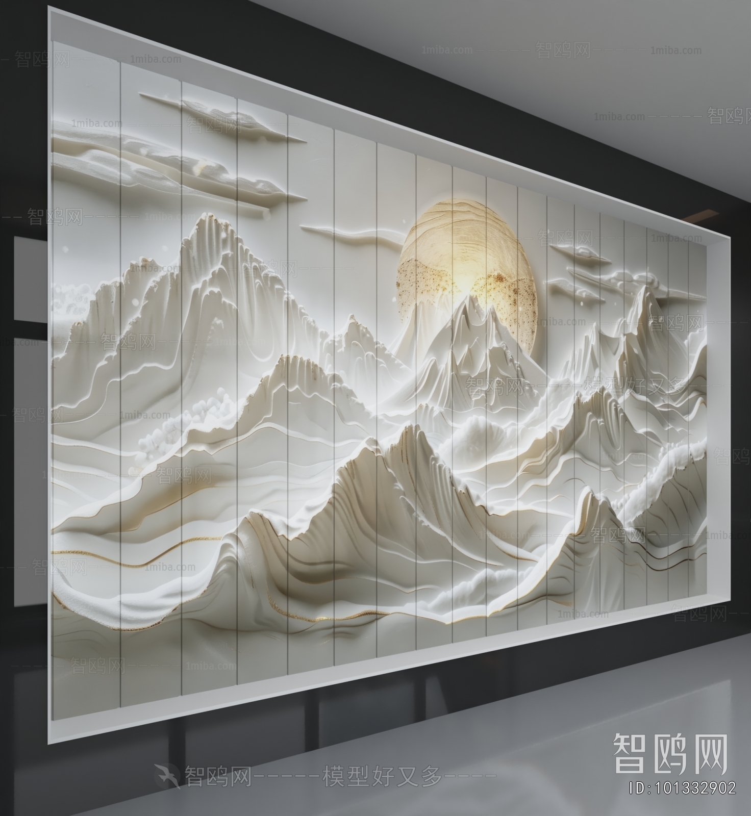 New Chinese Style TV Wall