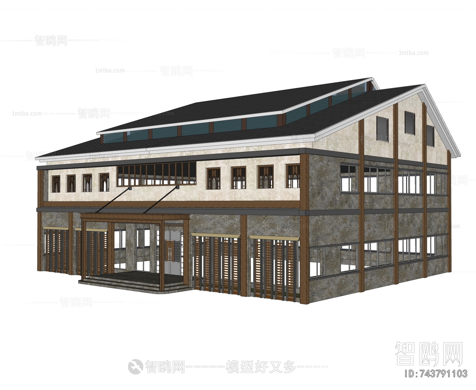 New Chinese Style Architecture Of Artistic Style