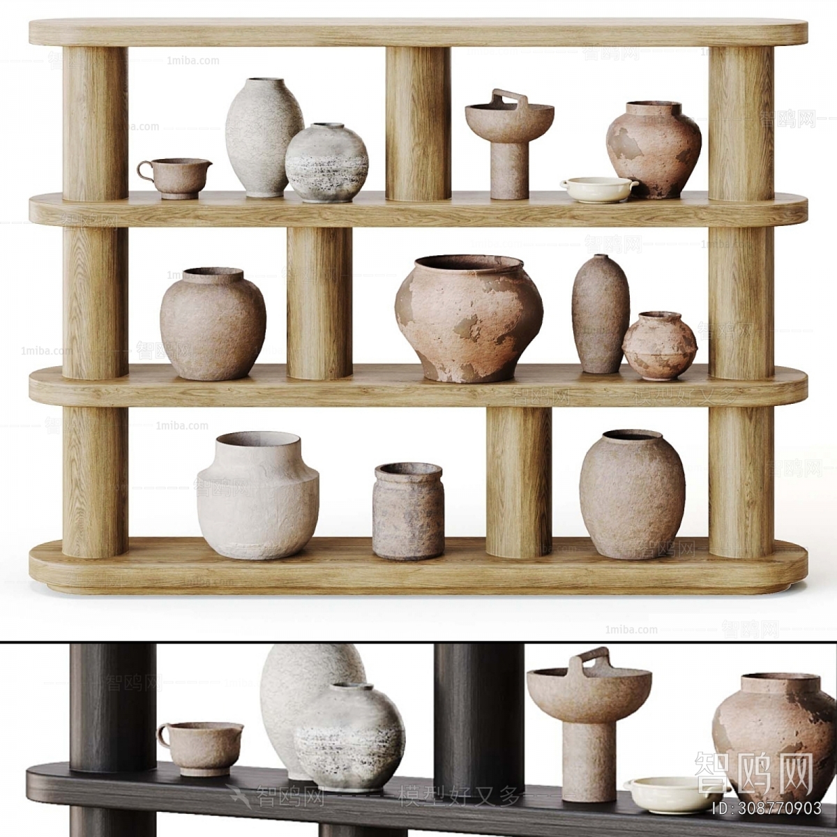 Wabi-sabi Style Clay Pot