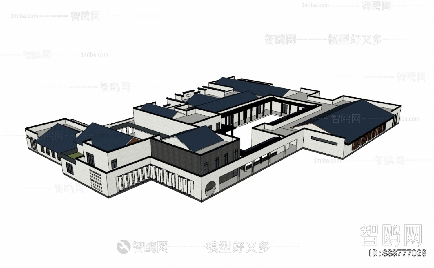 New Chinese Style Architecture Of Artistic Style