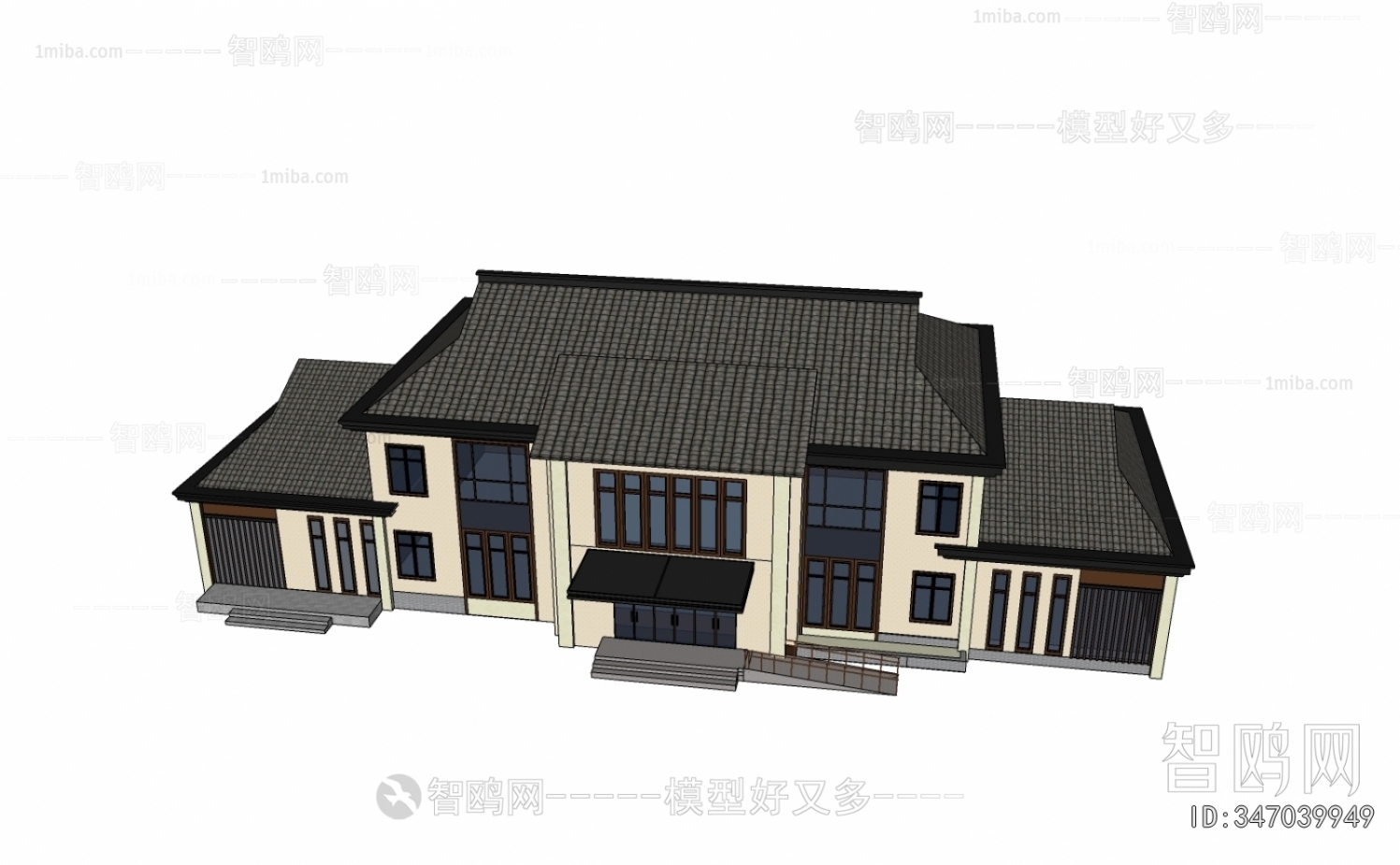 New Chinese Style Architecture Of Artistic Style