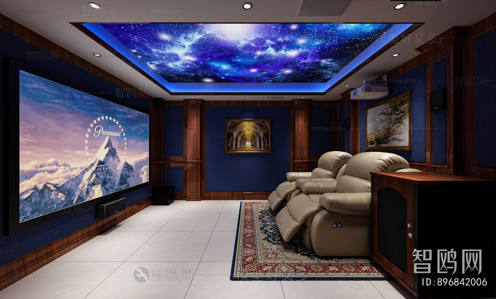 American Style Audiovisual Room