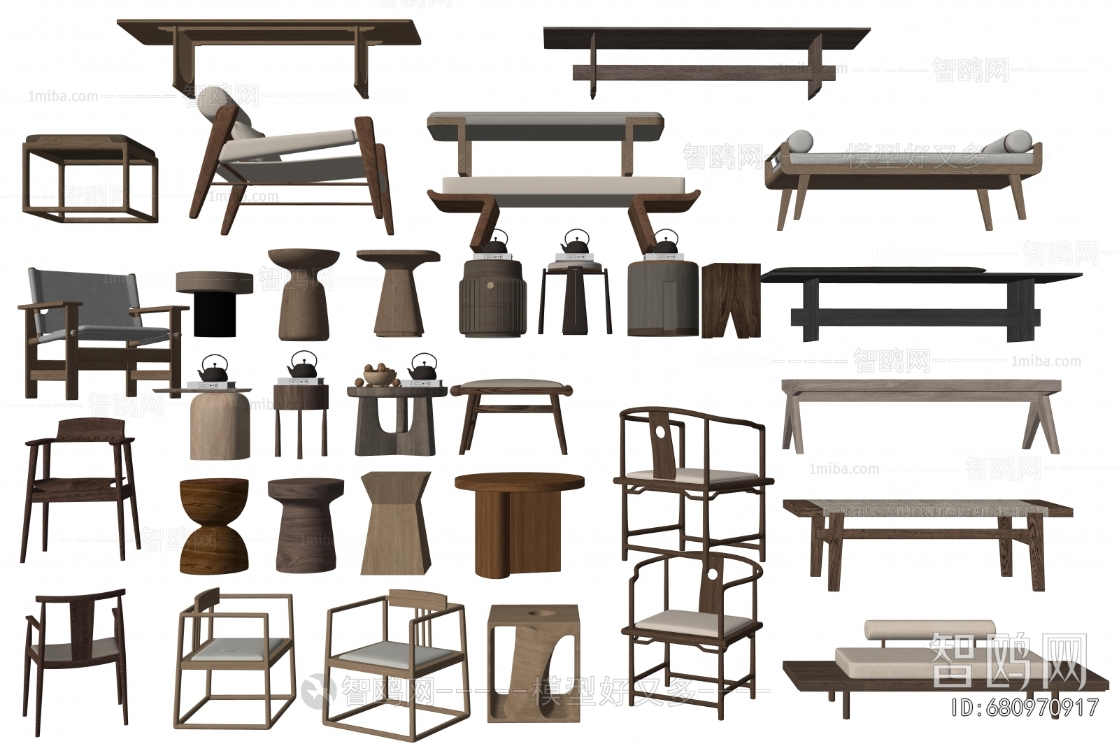 New Chinese Style Bench