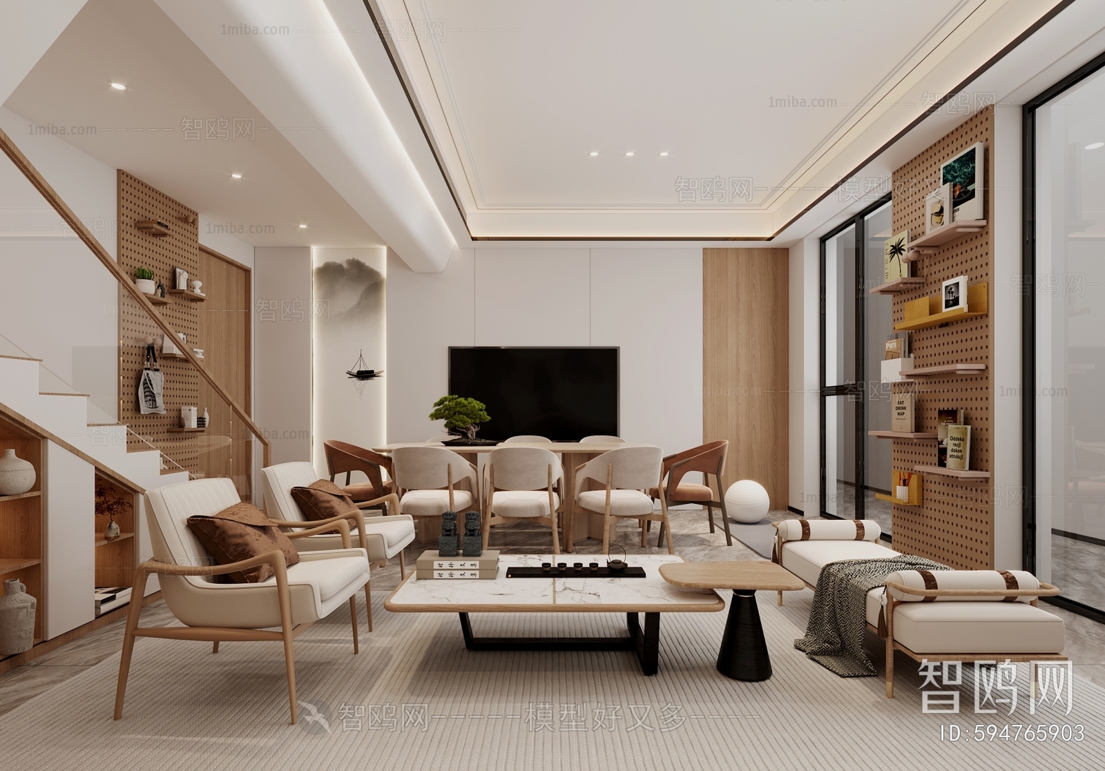 New Chinese Style Dining Room