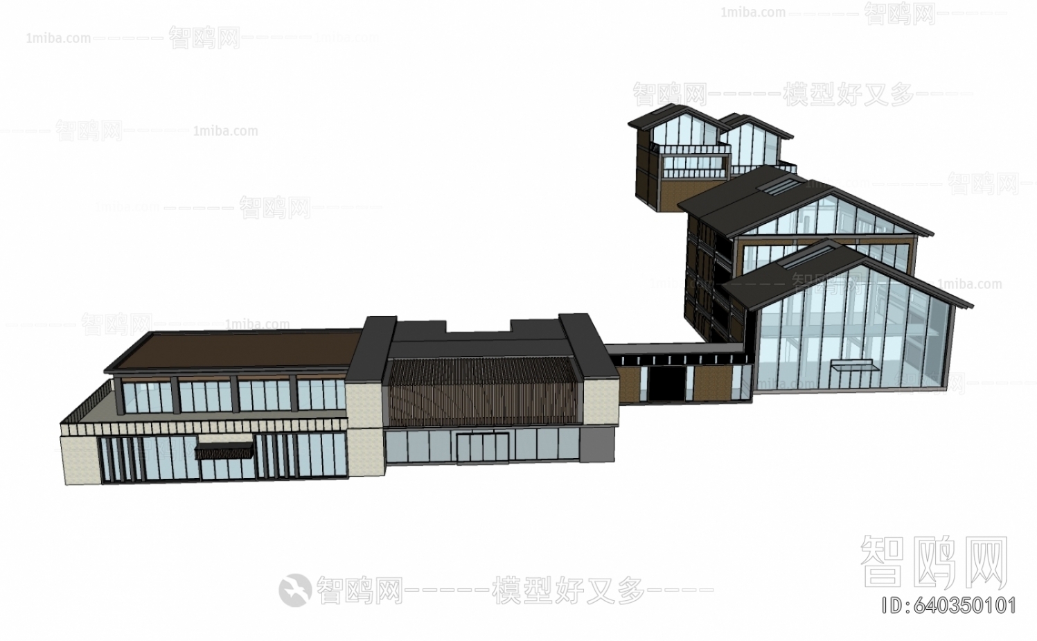 New Chinese Style Architecture Of Artistic Style