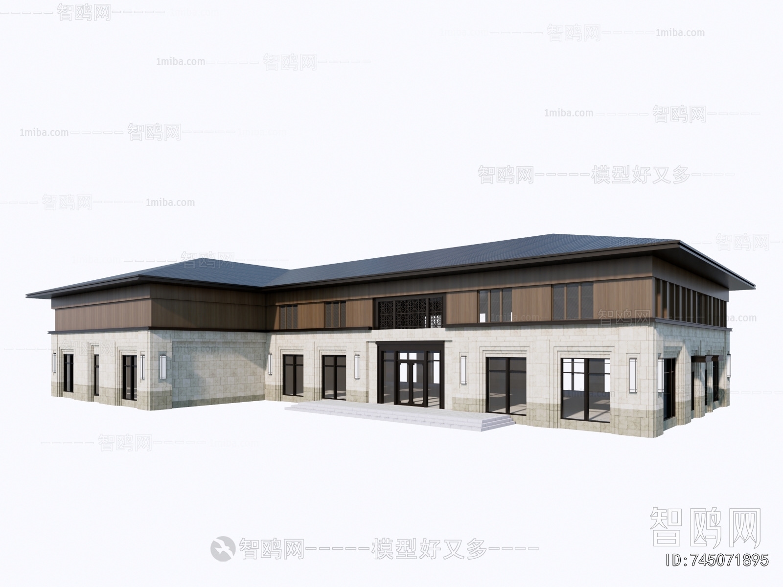 New Chinese Style Architecture Of Artistic Style