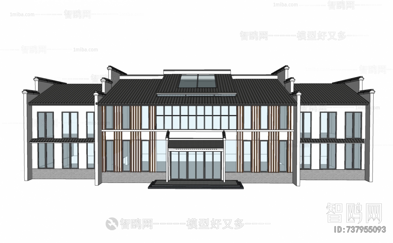 New Chinese Style Architecture Of Artistic Style