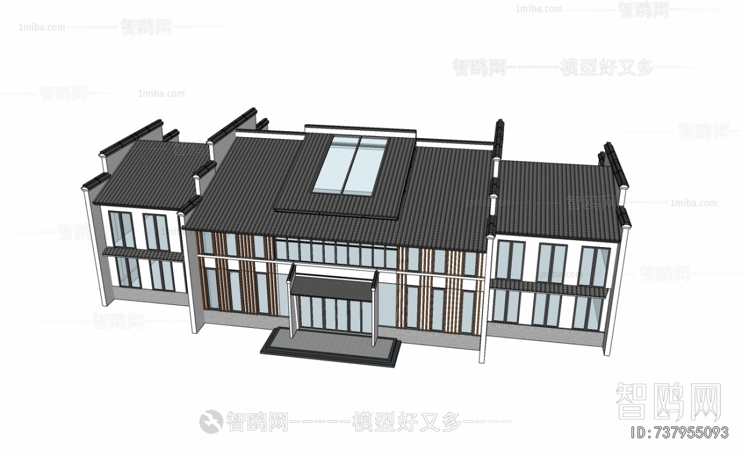 New Chinese Style Architecture Of Artistic Style