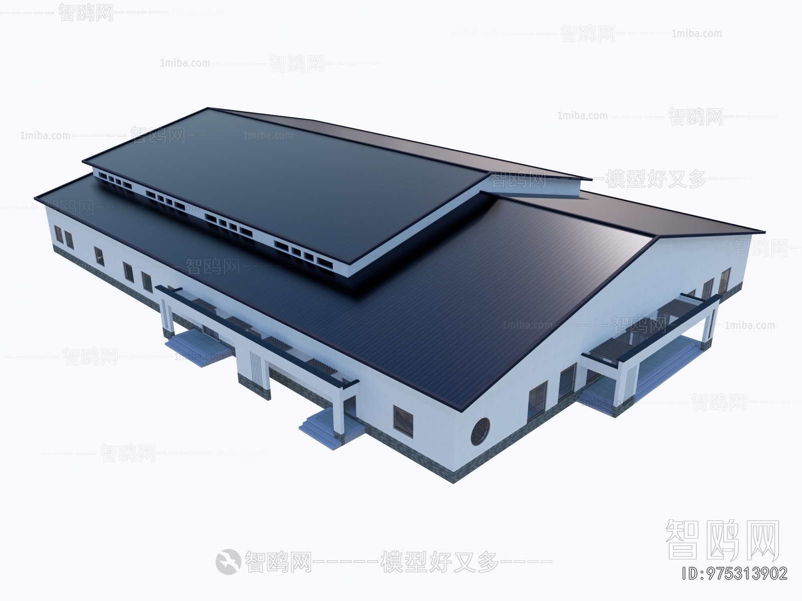 New Chinese Style Architecture Of Artistic Style