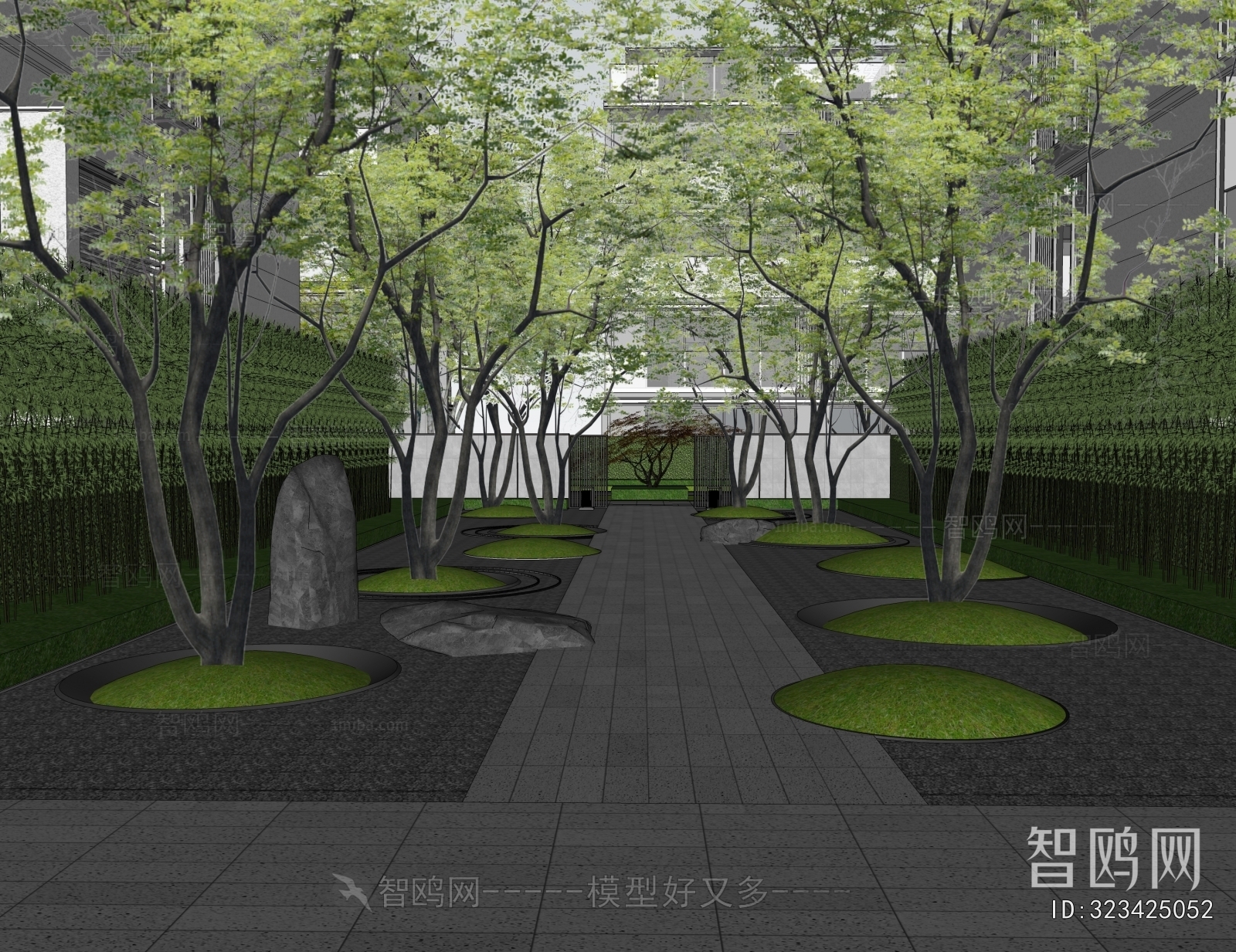New Chinese Style Courtyard/landscape
