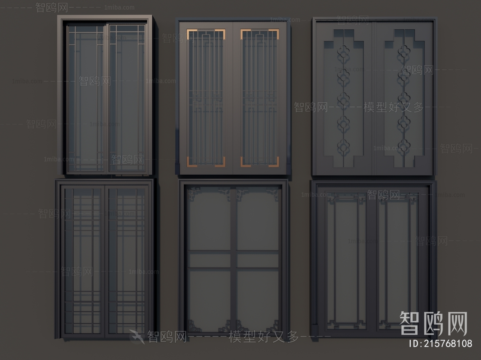New Chinese Style Sliding Door